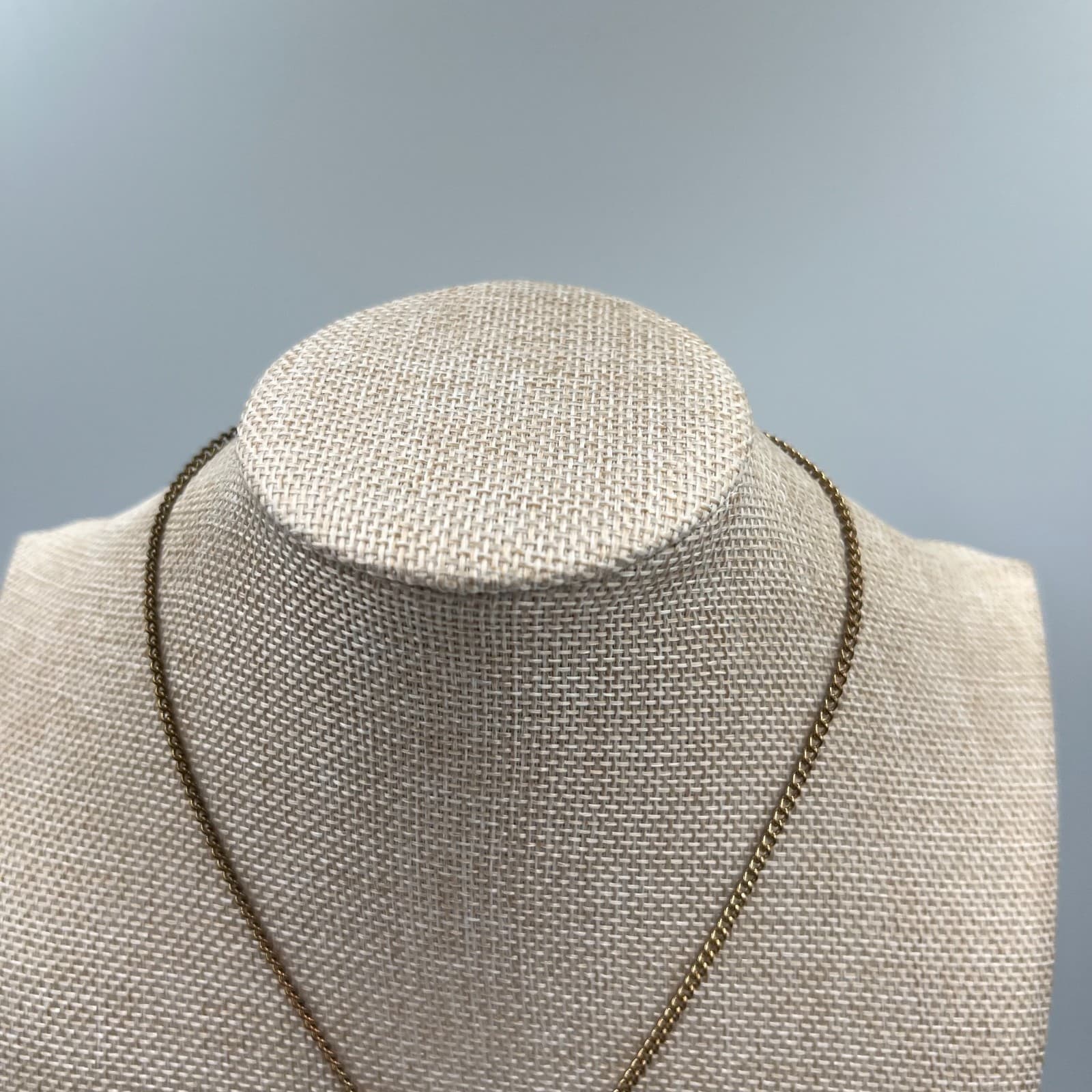 Vintage Black Flower Statement Necklace Rhinestone Pendant Silver Tone Retro 18” - Thumbnail 2