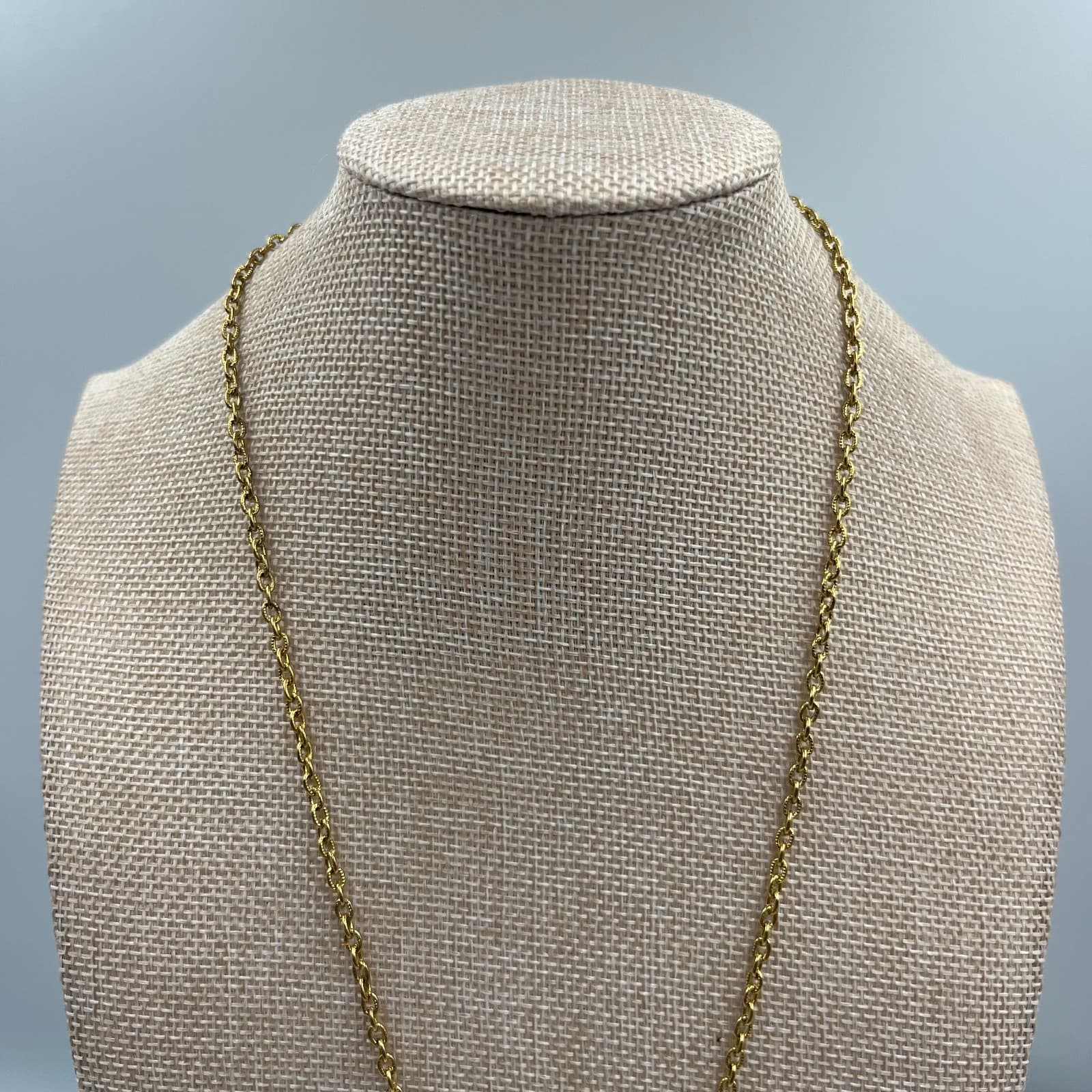 Vintage Brass Multi Strand Bib Necklace Geometric Crescent Diamond Statement 70s - Thumbnail 3