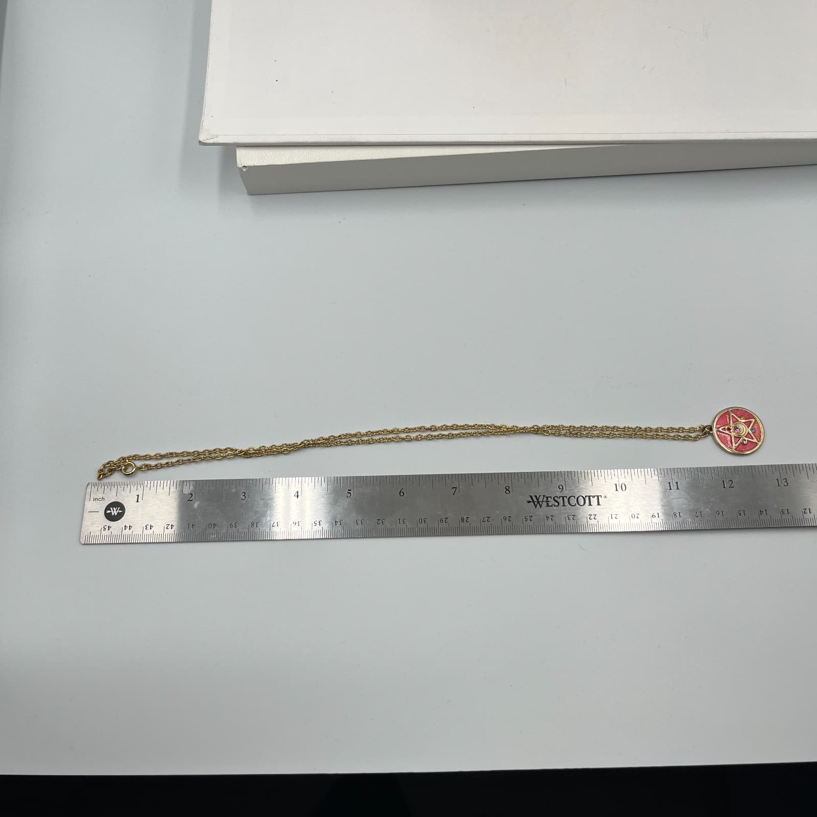 Vintage Brass Multi Strand Bib Necklace Geometric Crescent Diamond Statement 70s - Thumbnail 7