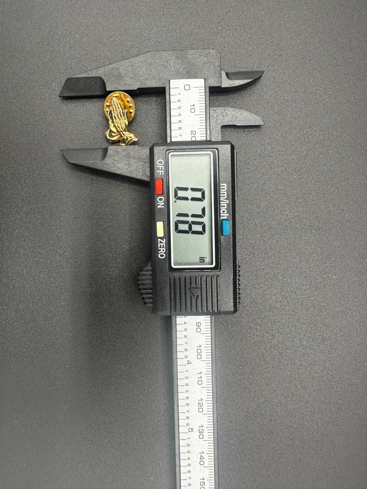 Vintage Goldtone Praying Hands Lapel Pin – Christian Prayer Brooch - Thumbnail 7