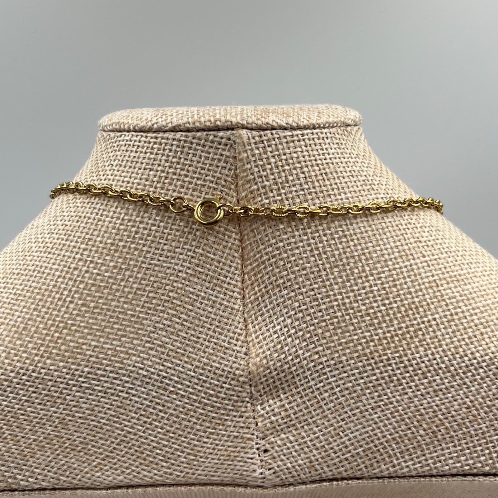 Vintage Brass Multi Strand Bib Necklace Geometric Crescent Diamond Statement 70s - Thumbnail 6