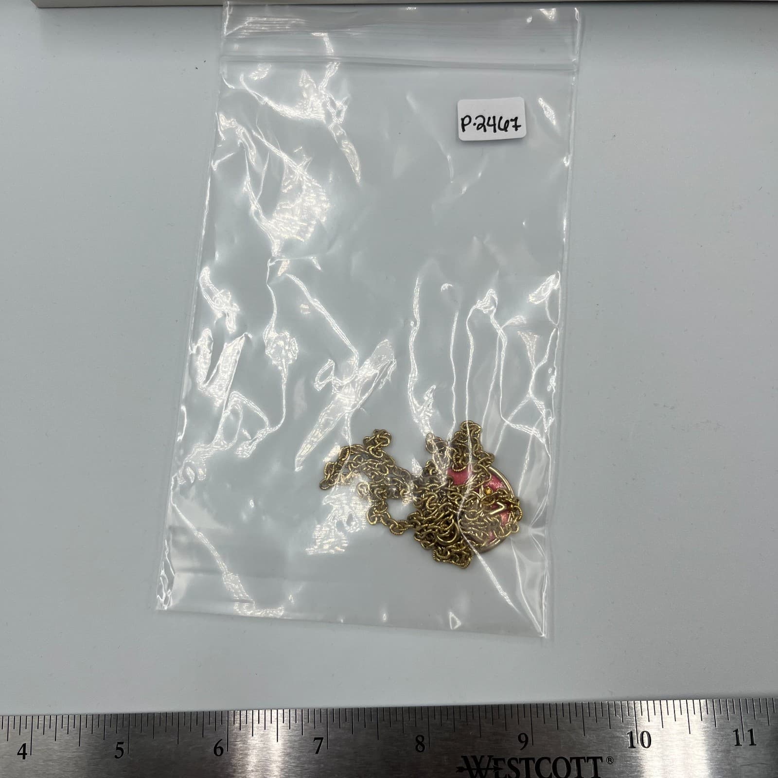 Vintage Brass Multi Strand Bib Necklace Geometric Crescent Diamond Statement 70s - Thumbnail 8