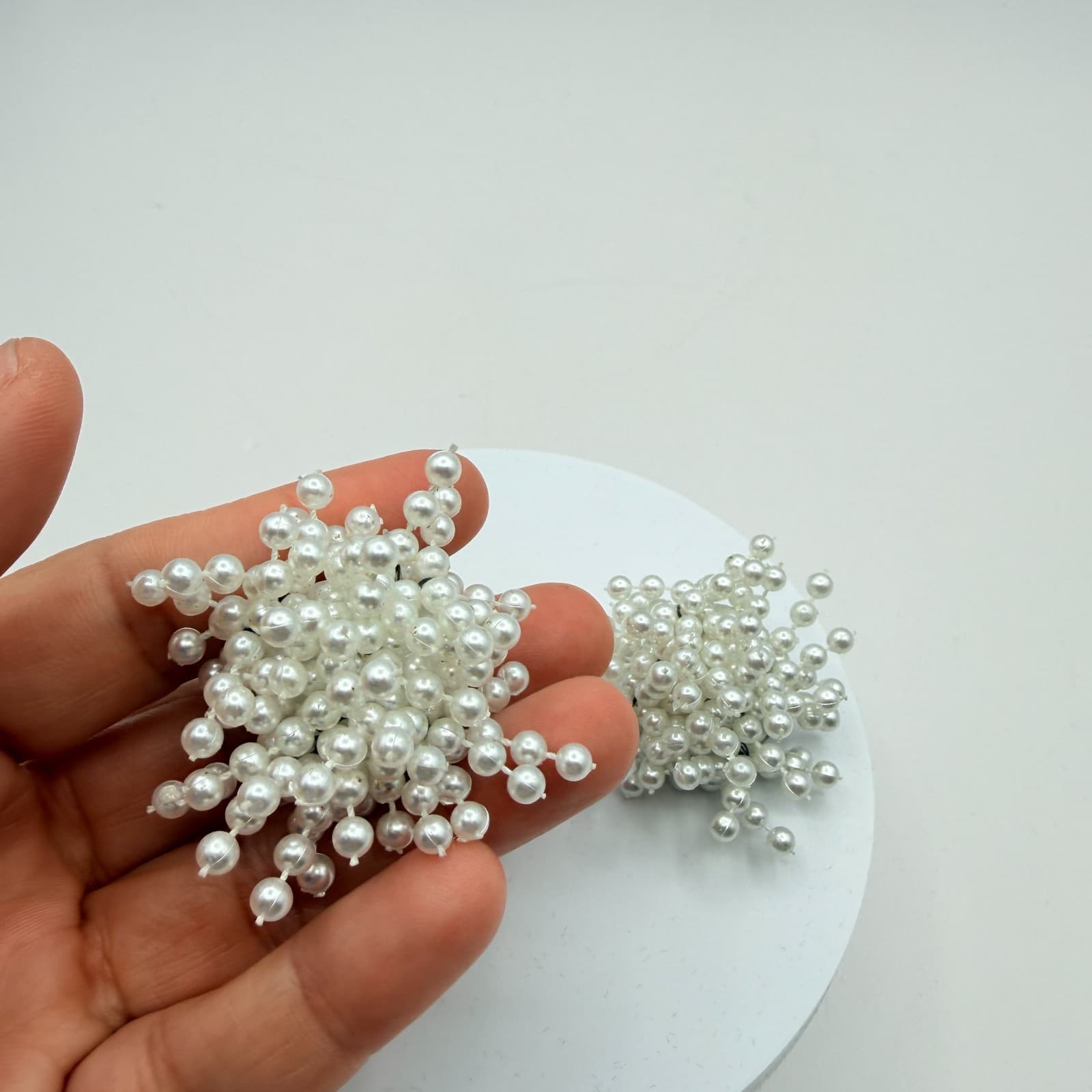 Vintage 90s Pearl Cluster Shoe Clips Wedding Footwear Embellishment Pair Jewelry - Thumbnail 7