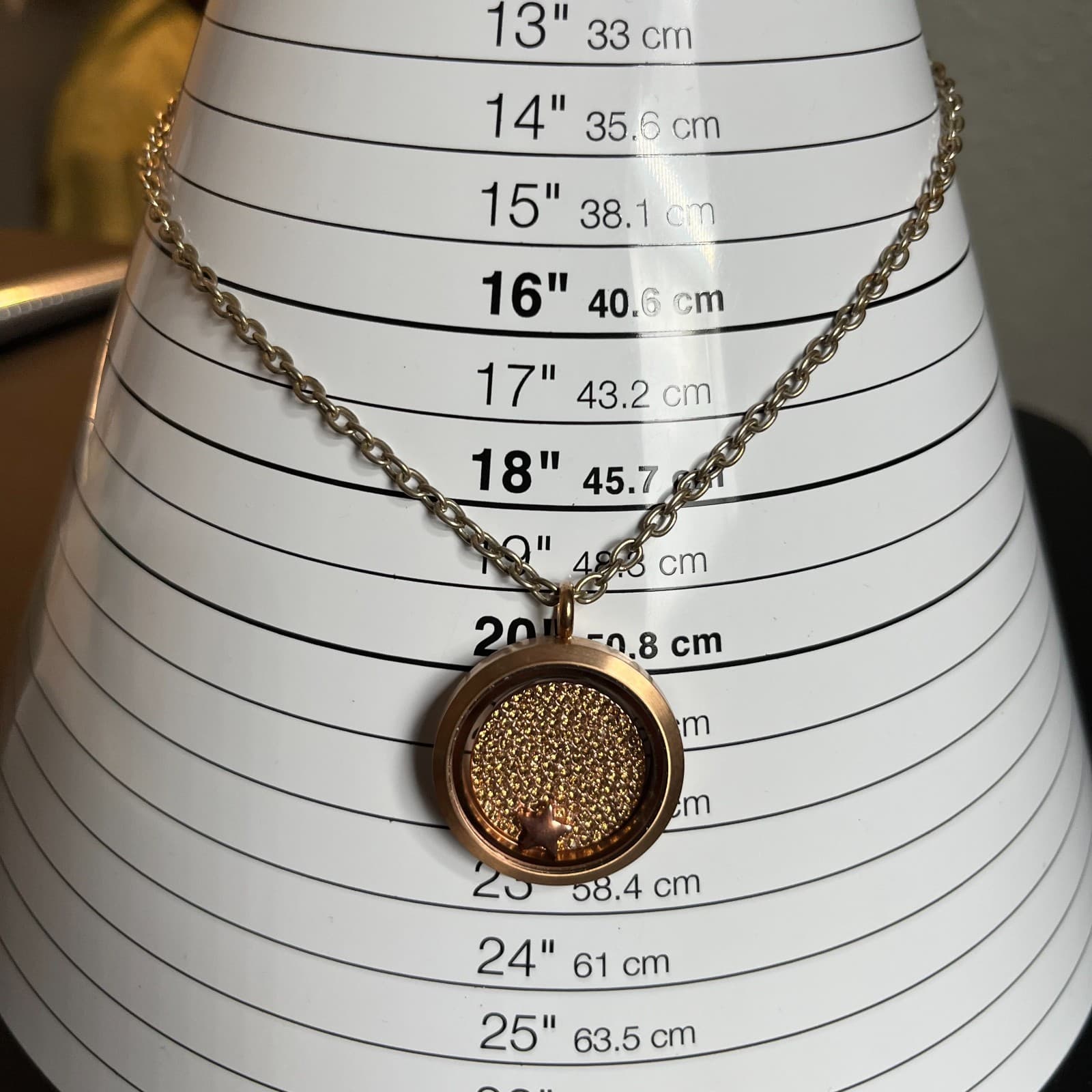 Vintage Style Living Locket Necklace Floating Charms Glass Memory Locket Silver - Thumbnail 7