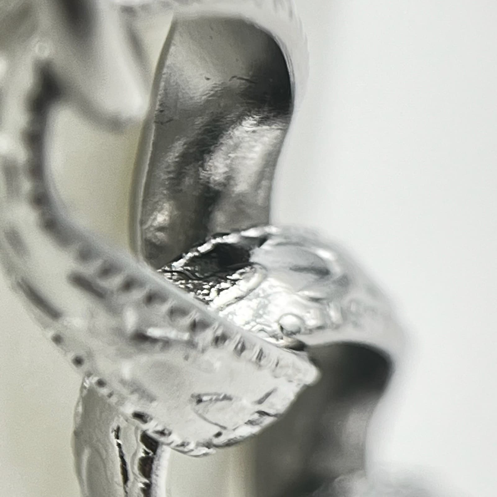 Vintage Bohemian Silver Tone Tribal Geometric Link Bracelet Adjustable Statement - Thumbnail 5