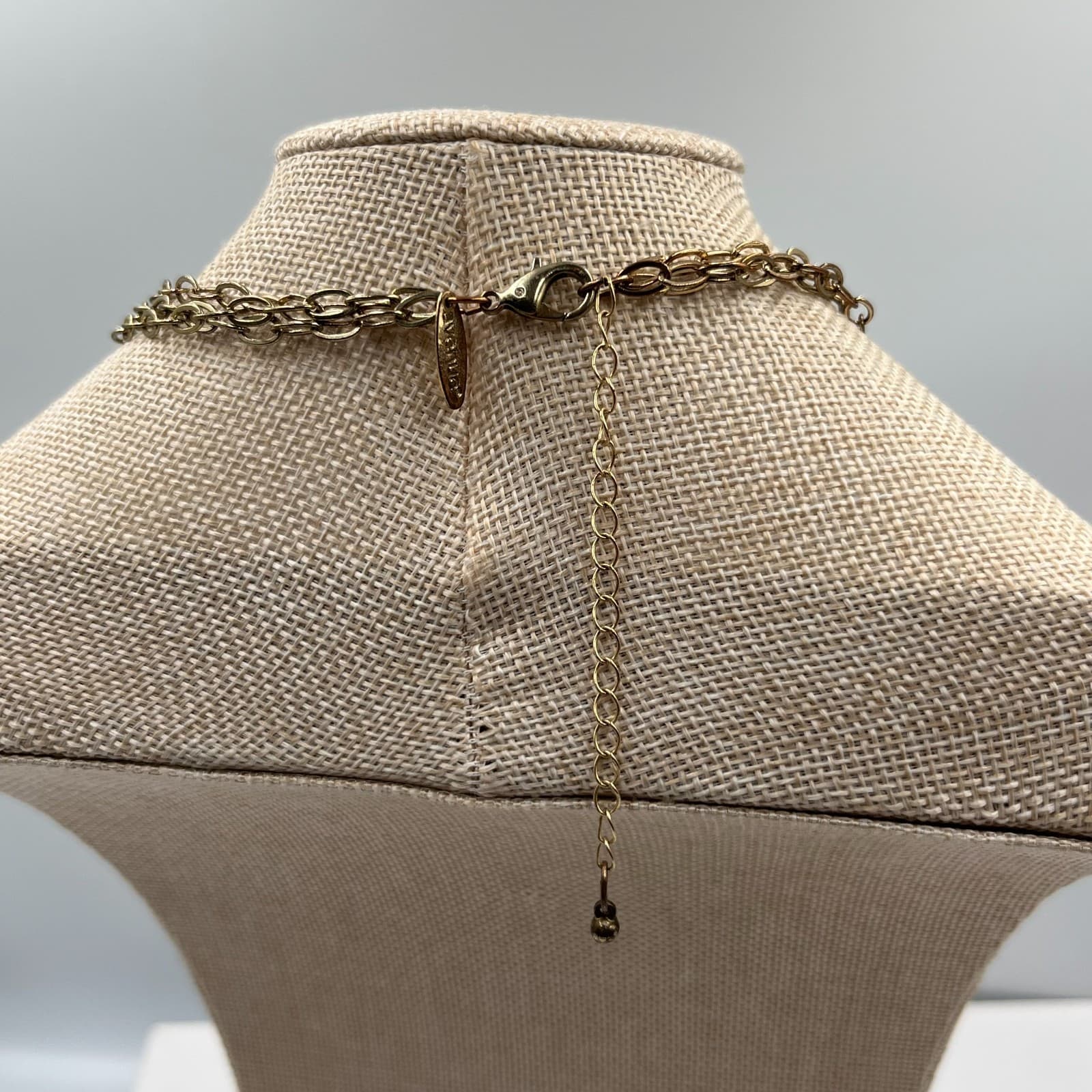 Vtg Avenue Multi Strand Beaded Statement Necklace Boho Chic Layered Wood Beaded - Thumbnail 7