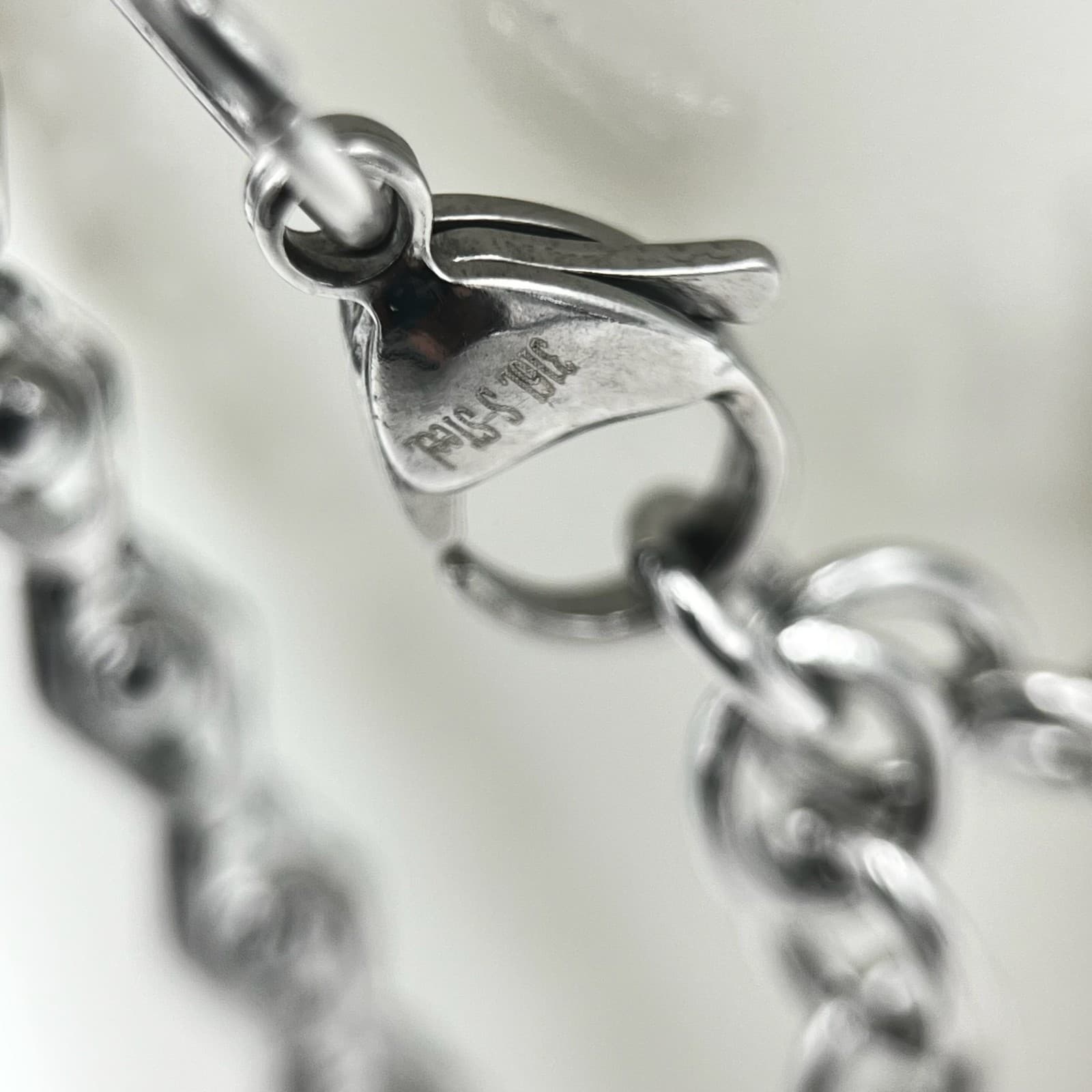 Vintage Silver Tone Multi-Layer Hexagonal Chain Bracelet w/ Lobster Clasp - Thumbnail 4