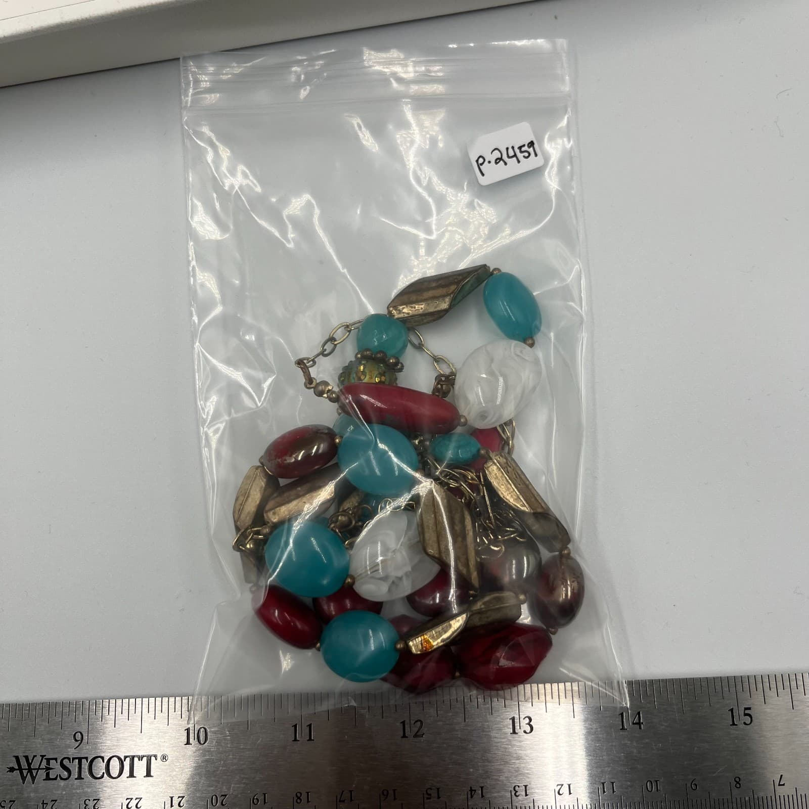 Vtg Avenue Multi Strand Beaded Statement Necklace Boho Chic Layered Wood Beaded - Thumbnail 9