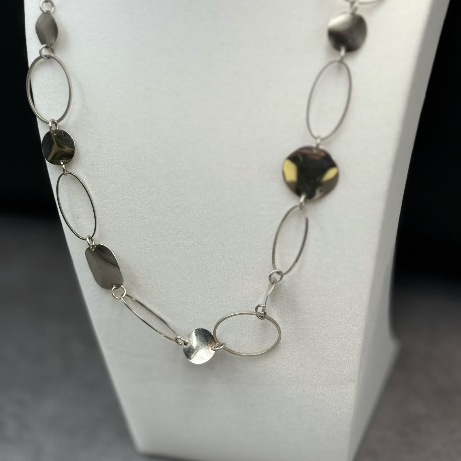 Vintage Starburst Sunburst Pendant Necklace Gold Tone Clear Rhinestone Charm 19" - Thumbnail 11