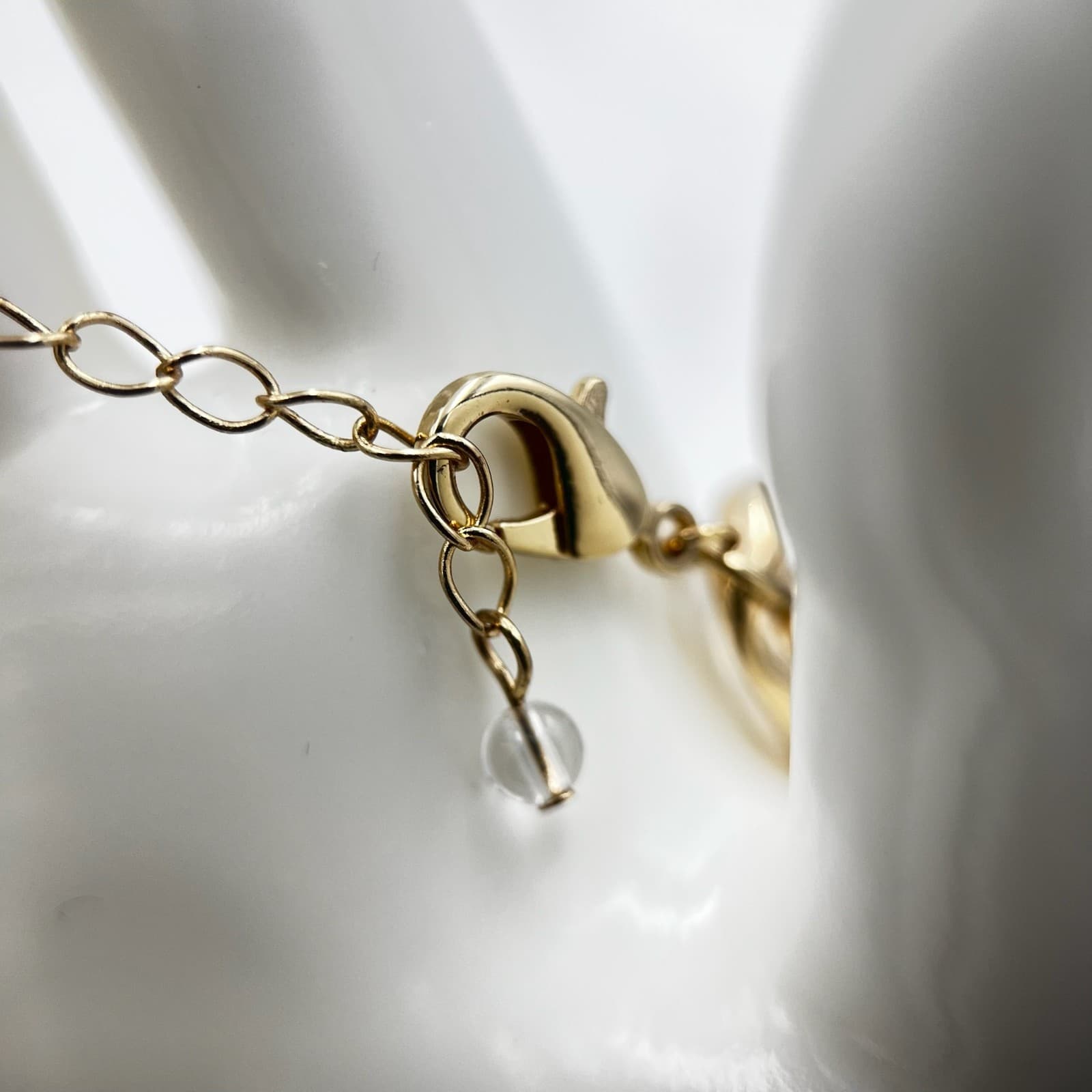 Vintage Gold-Tone Chunky Chain Link Bracelet Adjustable Y2K Statement Style - Thumbnail 4