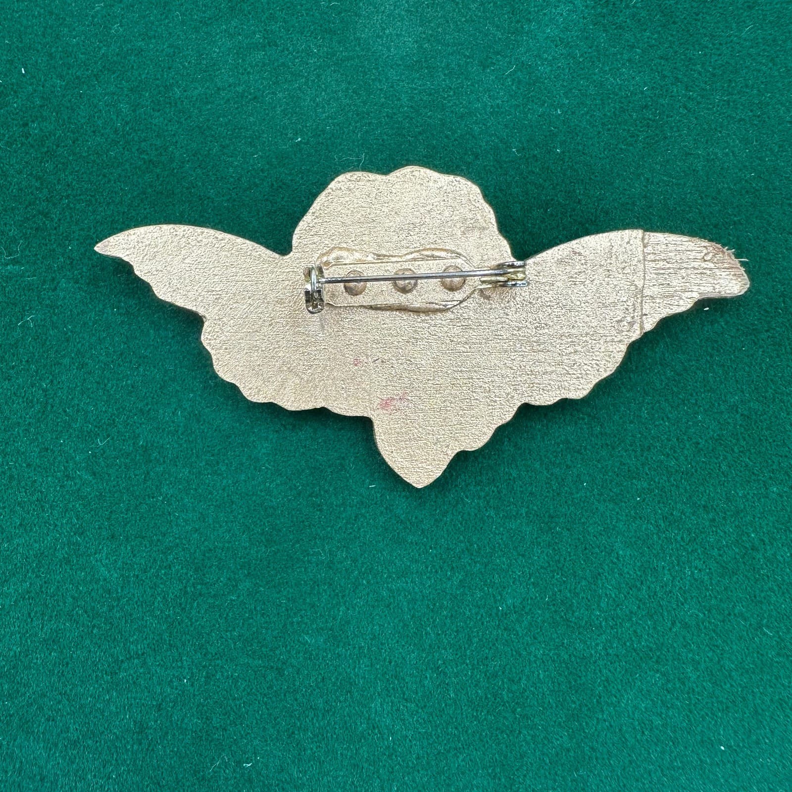 Vintage Angel Winged Brooch – Glitter Cherub Christmas Pin - Thumbnail 2