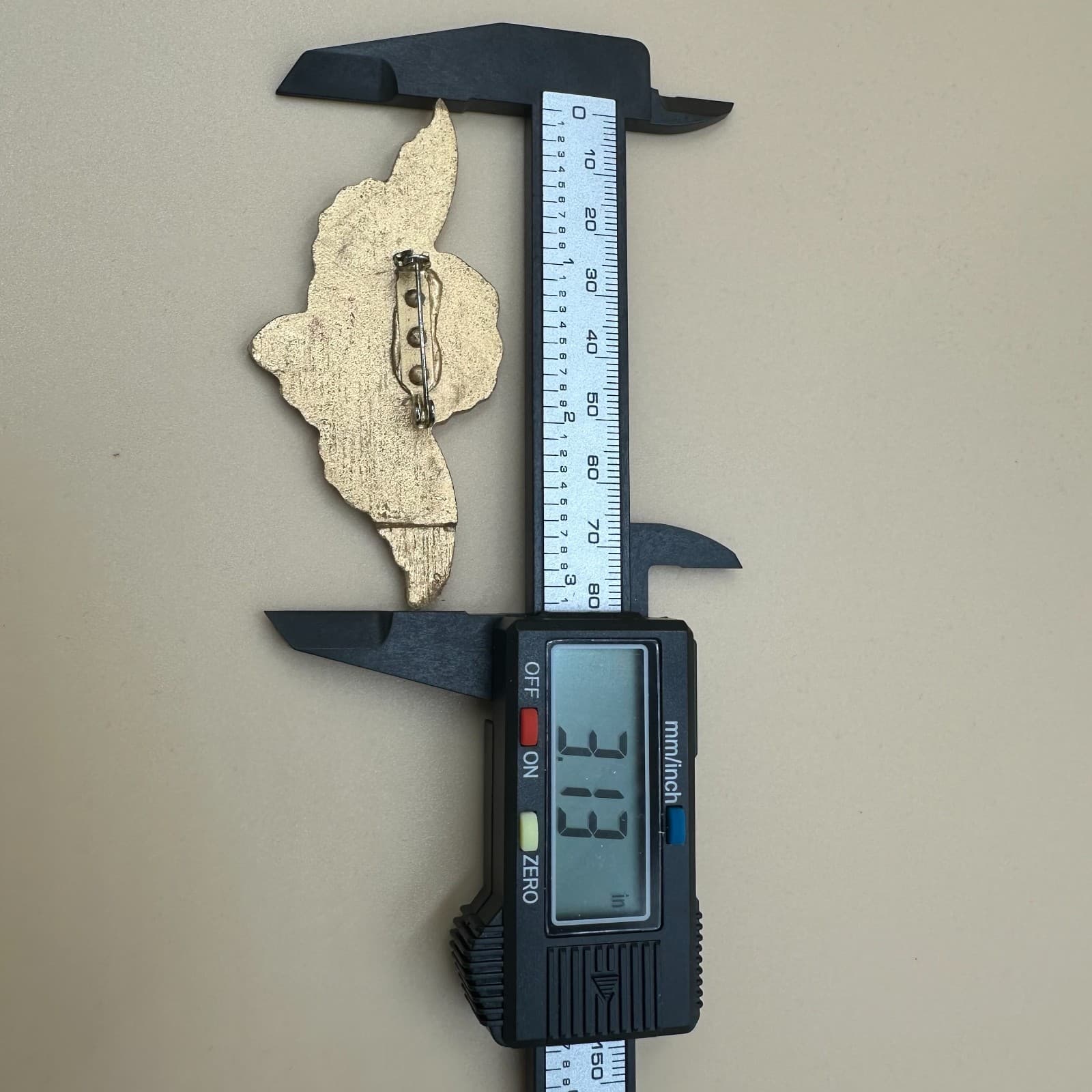 Vintage Angel Winged Brooch – Glitter Cherub Christmas Pin - Thumbnail 3