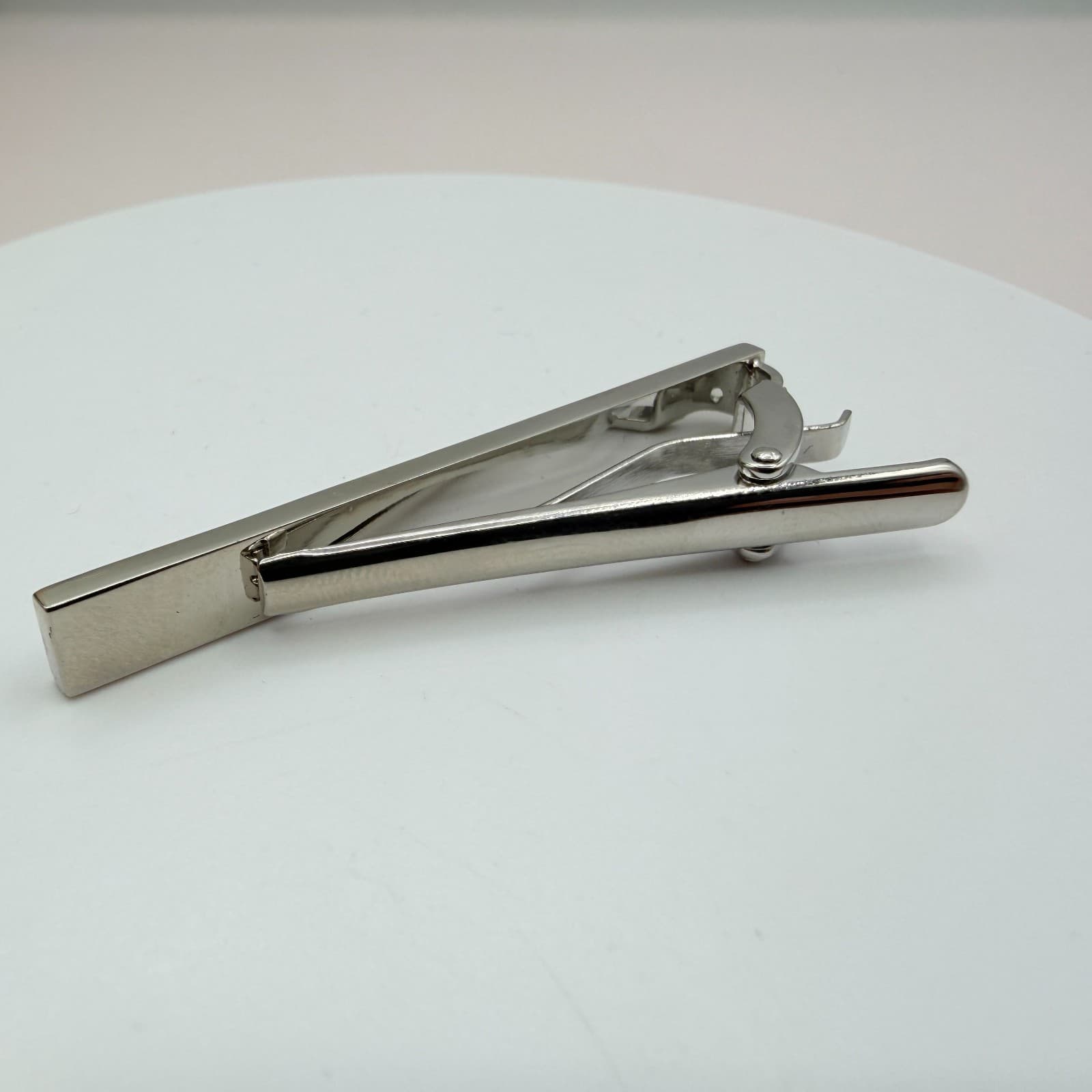 Vintage 90s SilverTone Ruler Tie Clip Architect Engineer Novelty Fashion Jewelry - Thumbnail 4