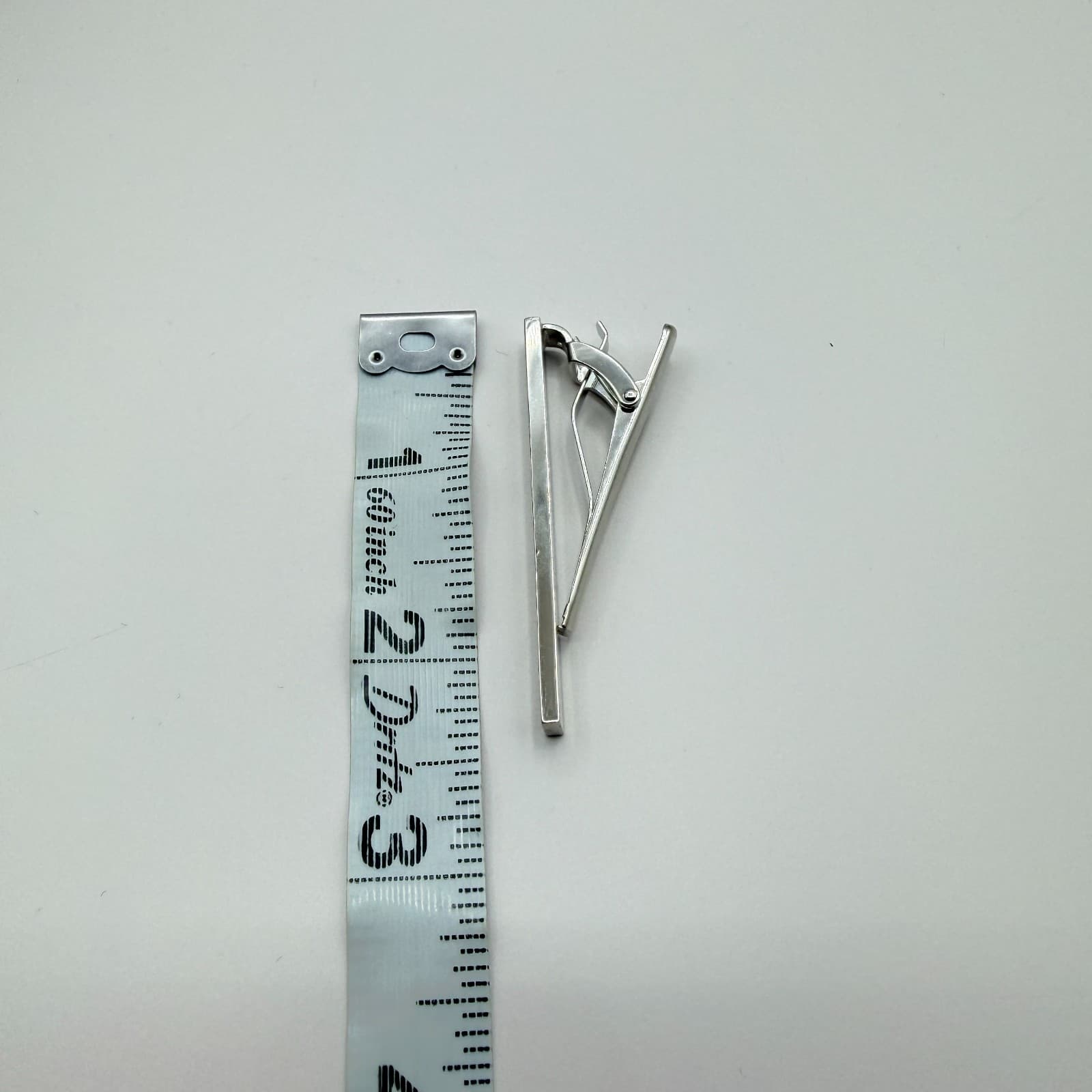 Vintage 90s SilverTone Ruler Tie Clip Architect Engineer Novelty Fashion Jewelry - Thumbnail 7