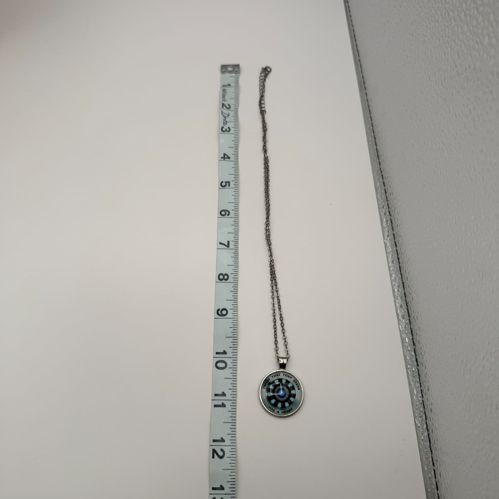 VTG 90s Proof That Tony Stark Has A Heart Iron Man Arc Pendant Necklace Jewelry - Thumbnail 11