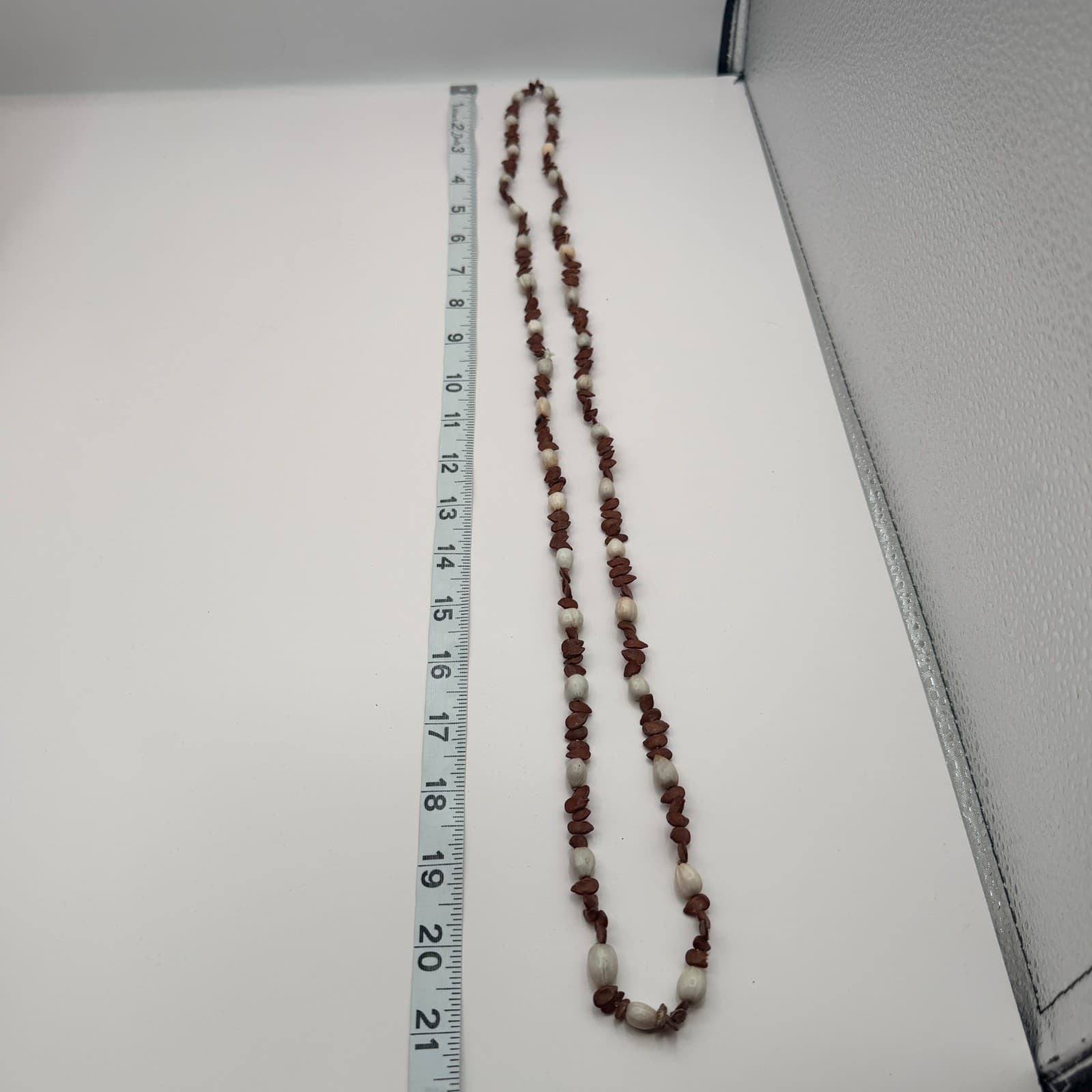 Vintage Y2K Job's Tears Seed Beaded Nut Pod Necklace Women's Classic Jewelry - Thumbnail 9