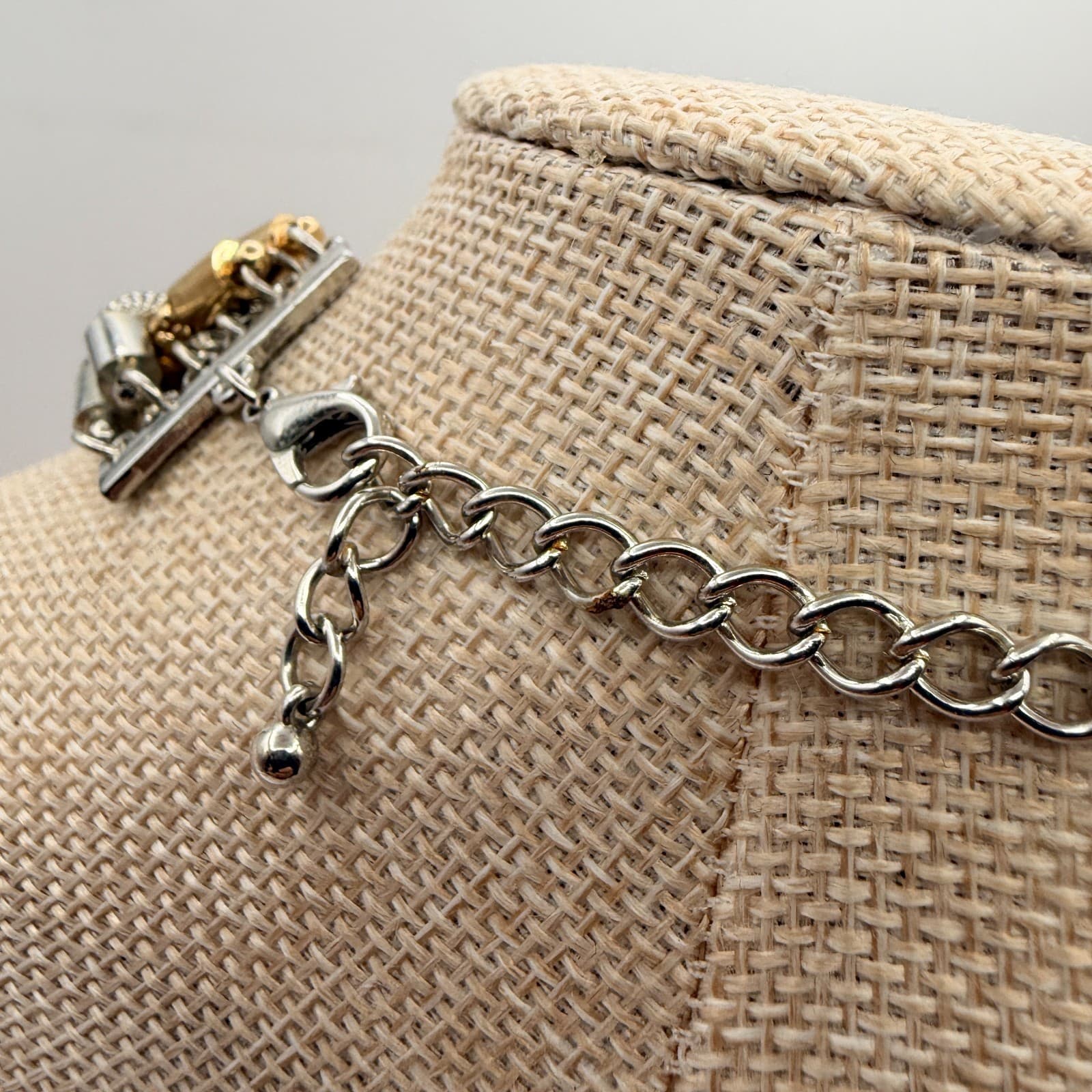 Vintage Y2K Braided Mesh Chain Necklace Statement Women's Classic Jewelry - Thumbnail 8