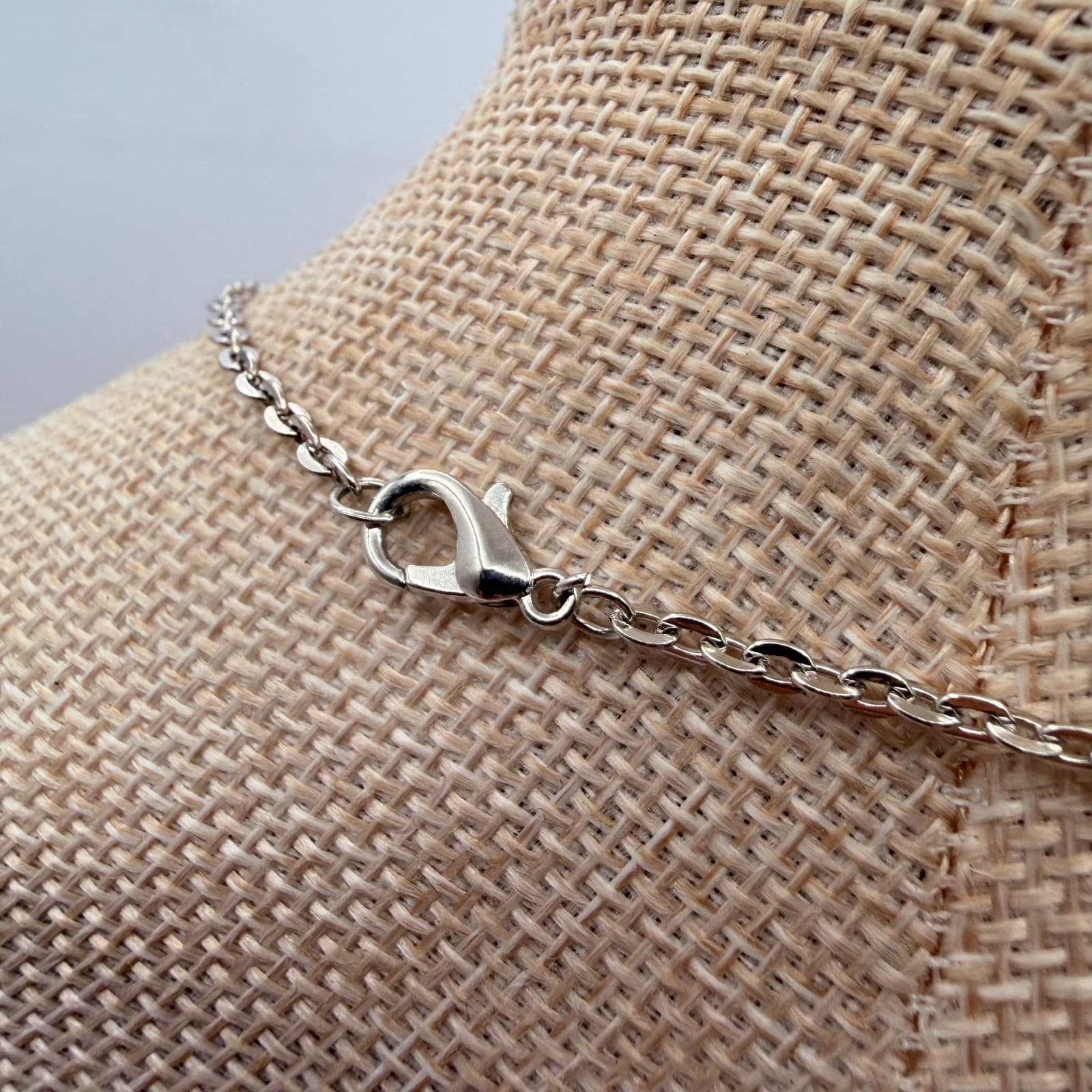 Vintage 90s Silver Tone Tree of Life Beaded Pendant Necklace Women's Jewelry - Thumbnail 6