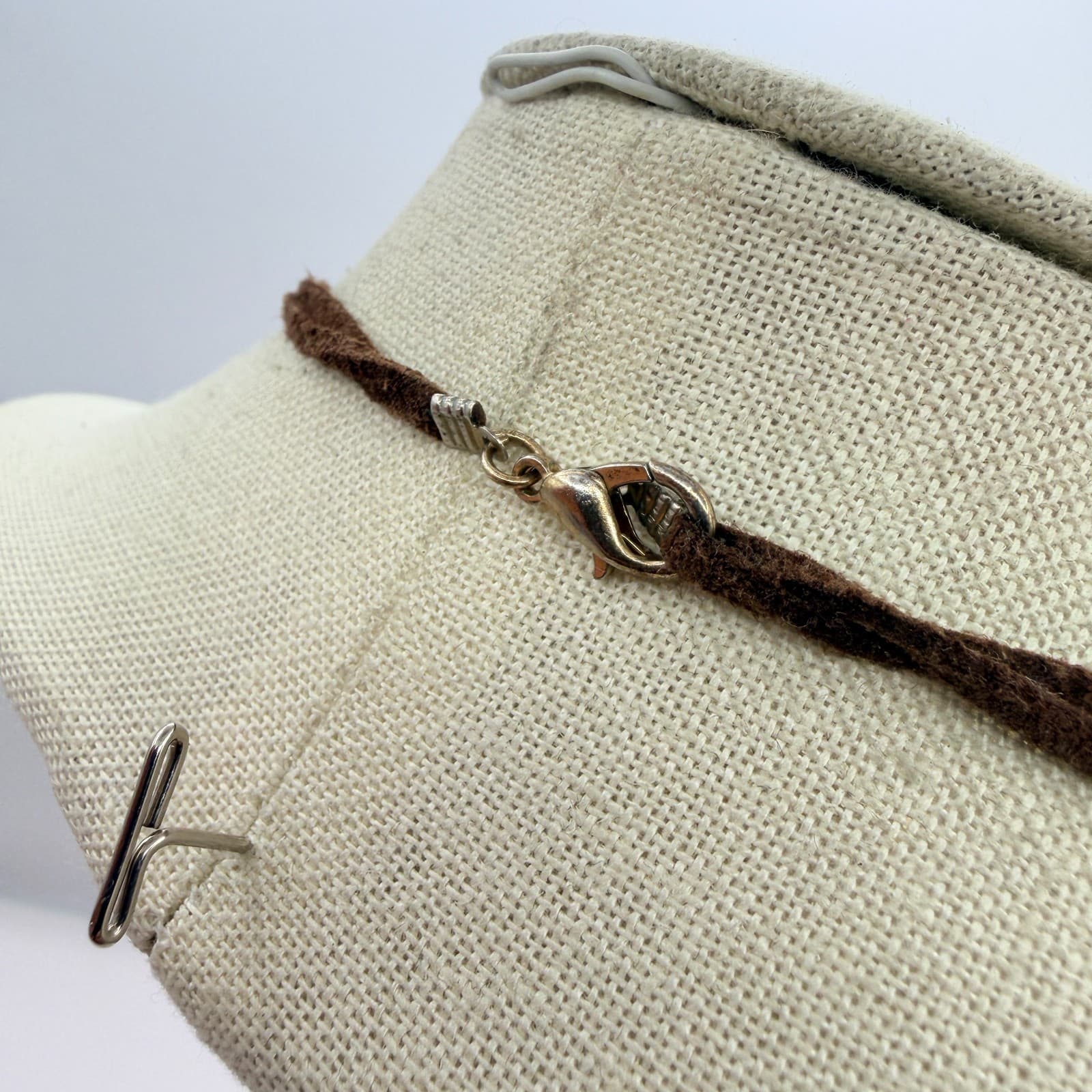 Vintage Y2K Boho Multi Strand Pastel Beaded Tassel Necklace Brown Cord Jewelry - Thumbnail 4