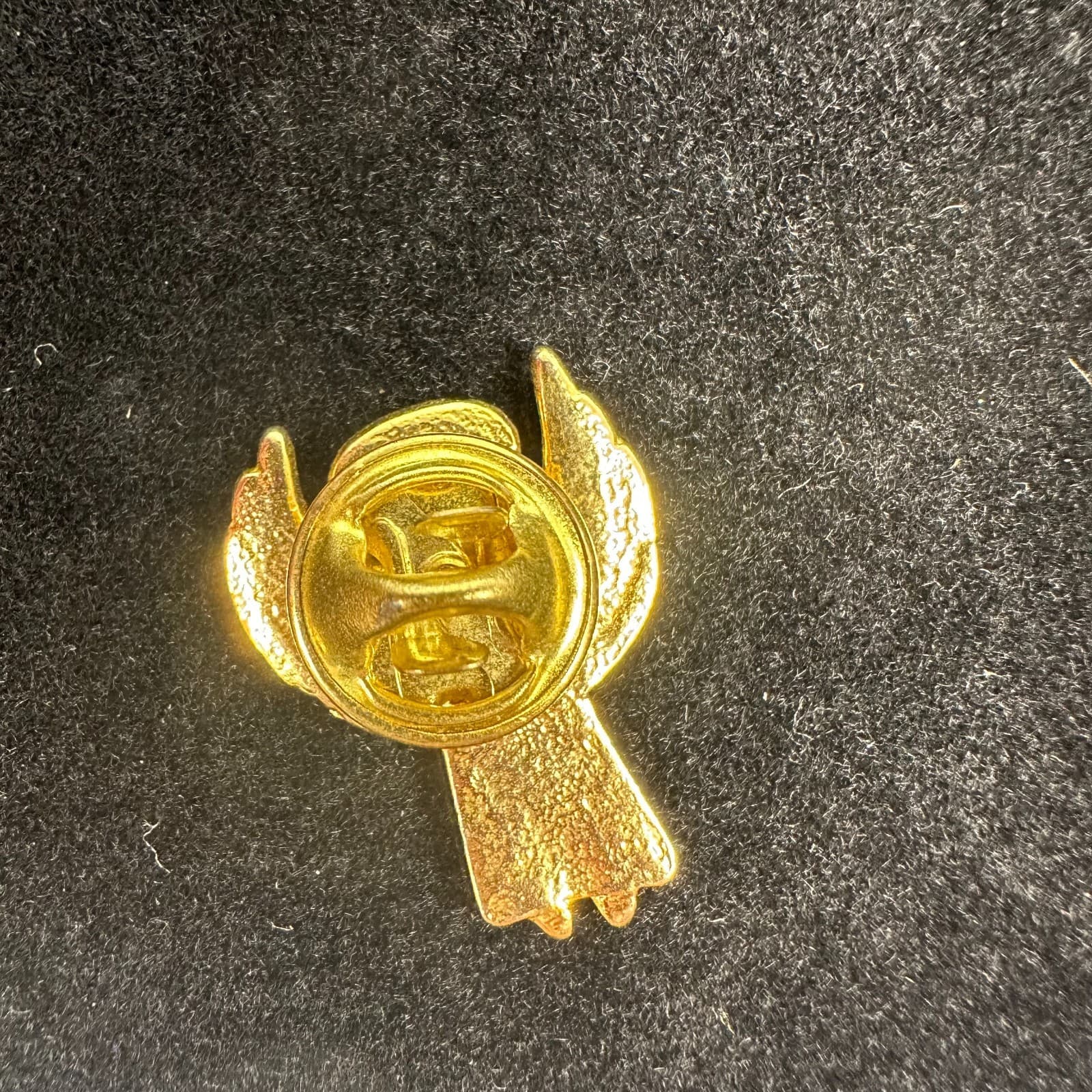 Vintage Goldtone Angel Brooch Pin – Praying Guardian Angel Jewelry - Thumbnail 2