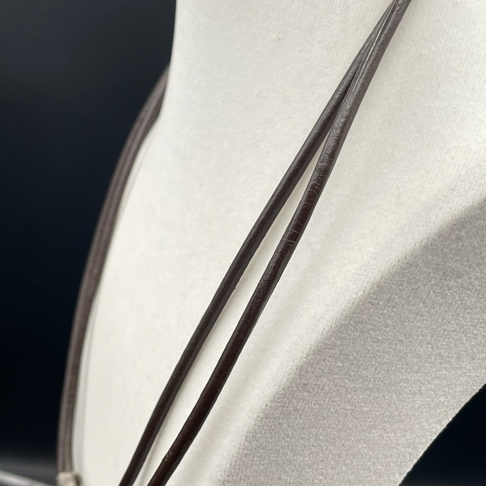 Vintage Chicos Womens Black Double Layered Cylindrical Fashion Necklace - Thumbnail 3