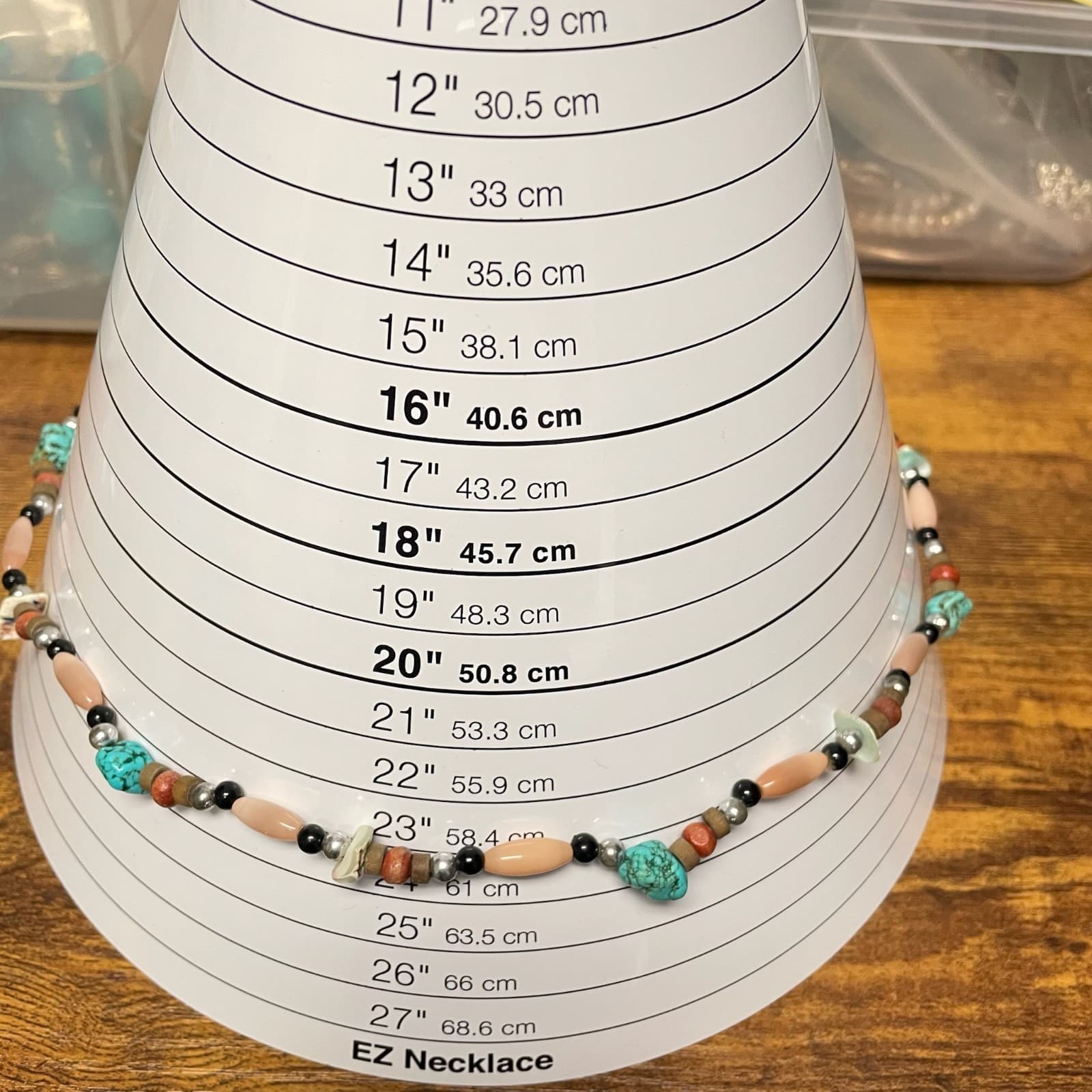 Vintage Multicolor Fashion Turquoise Multi-Stone Beaded Statement Necklace - Thumbnail 2