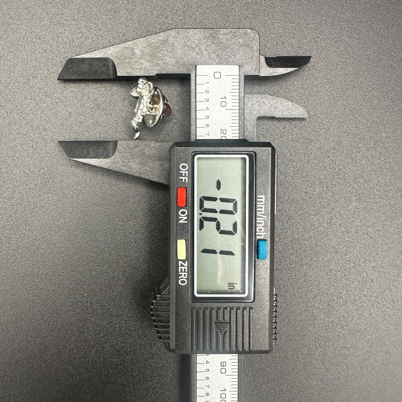 Vintage Silvertone Cherub Lapel Pin – Angel Winged Baby Brooch - Thumbnail 7