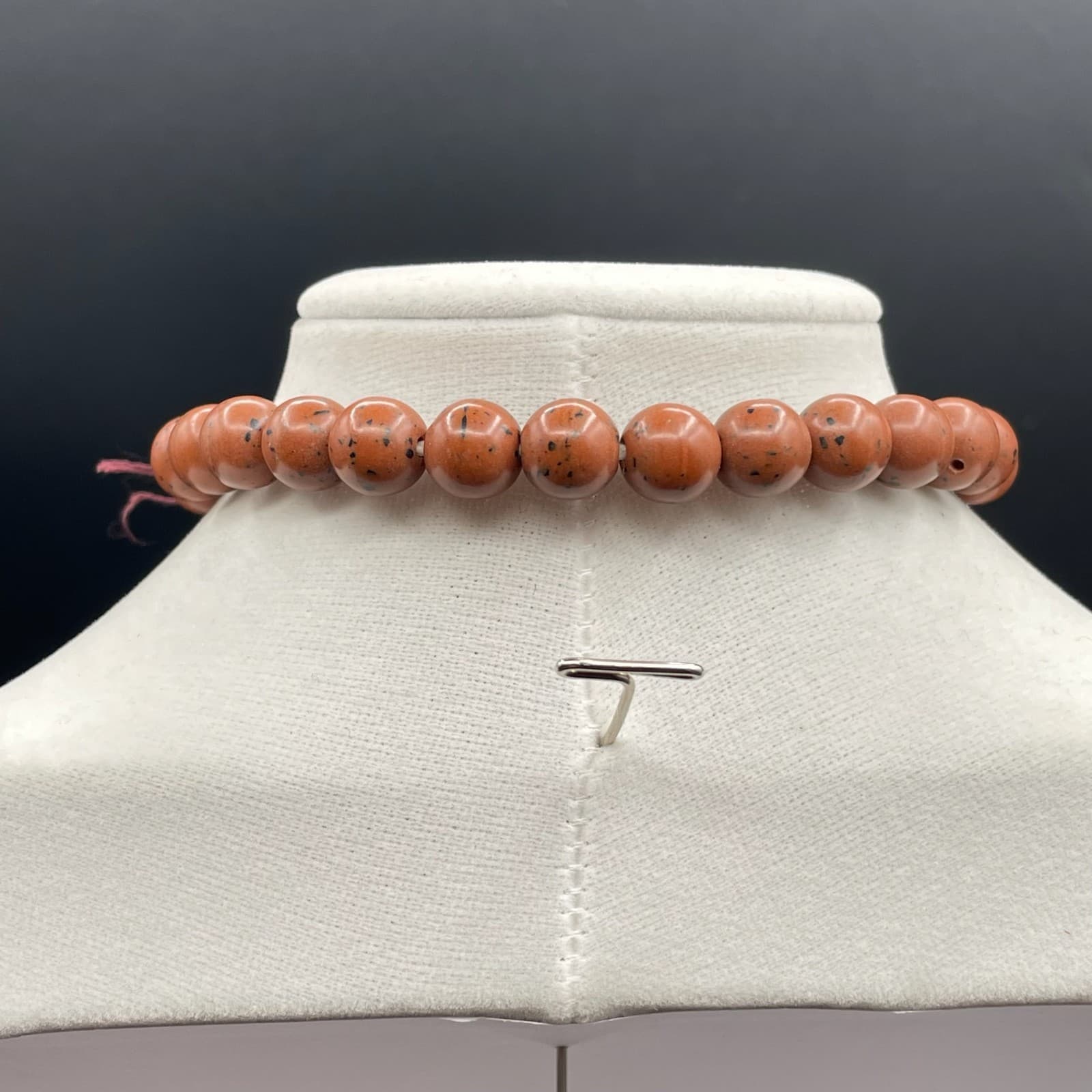 Vintage Unisex Brown Chinaberry Wood Beads 9.5" Long Tassel Prayer Mala - Thumbnail 13