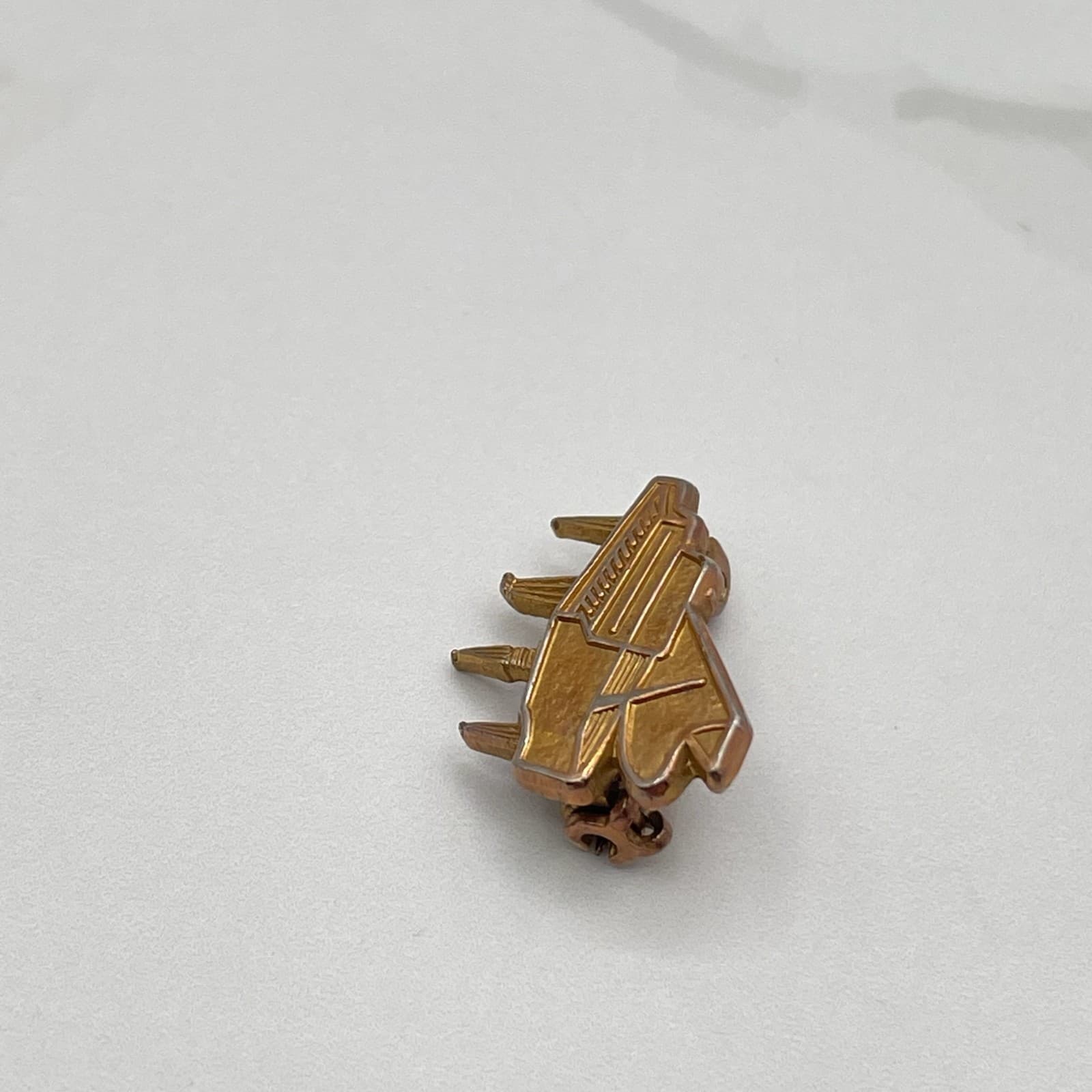 Vintage Grand Piano Brooch Pin Gold Tone Music Instrument Novelty Mini Lapel - Thumbnail 5