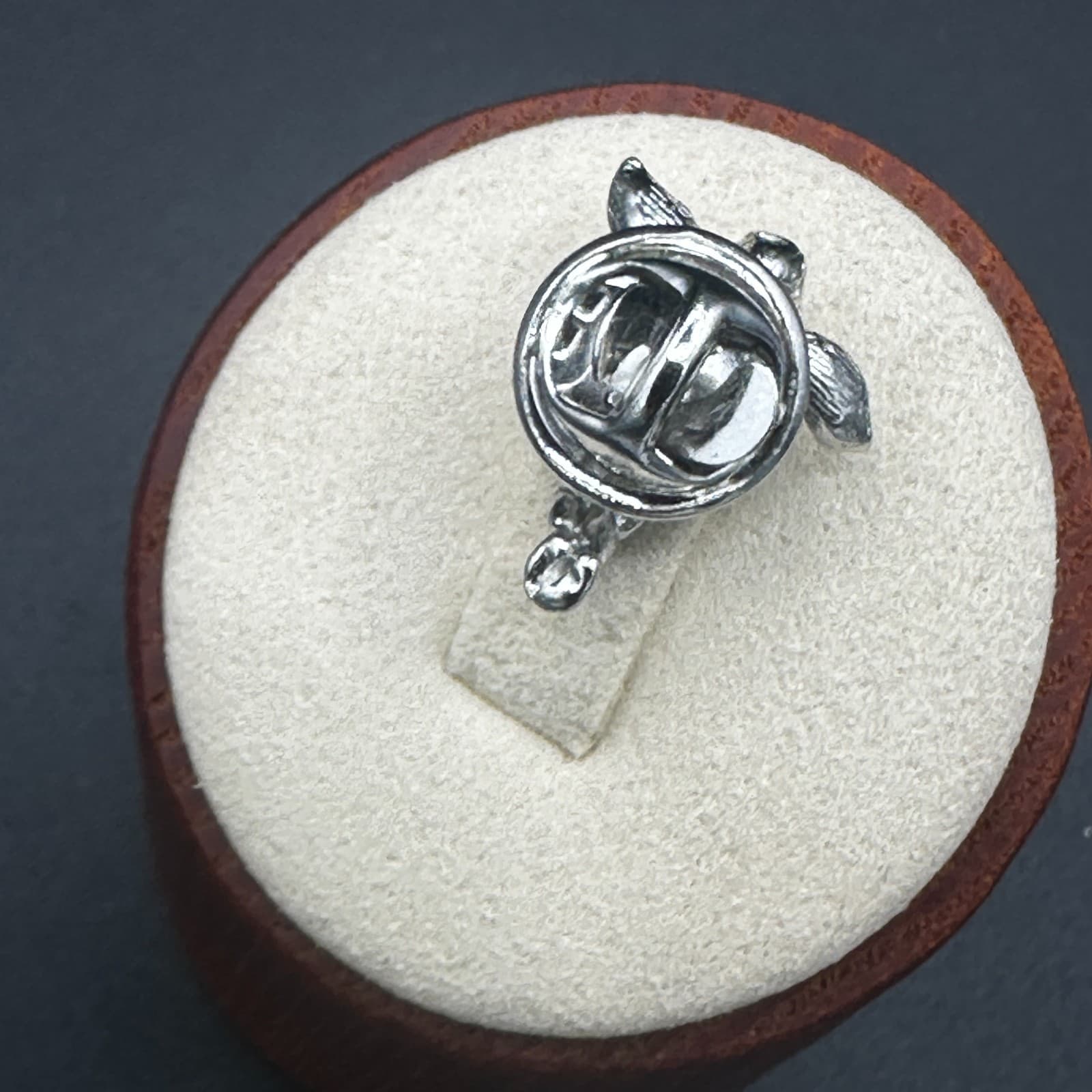 Vintage Silvertone Cherub Lapel Pin – Angel Winged Baby Brooch - Thumbnail 5