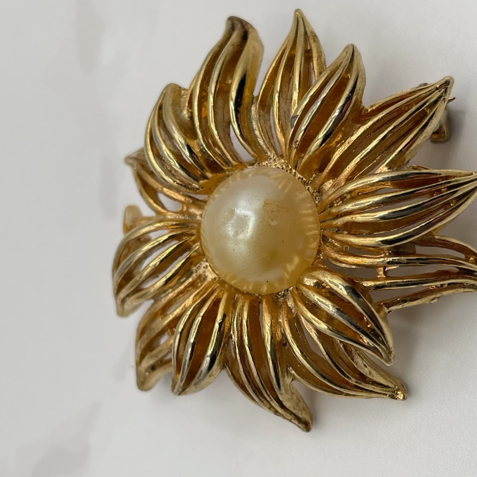 Vintage VTG Gold Tone Chain Necklace Rectangular Multi-Color Pendant 18 - Thumbnail 4