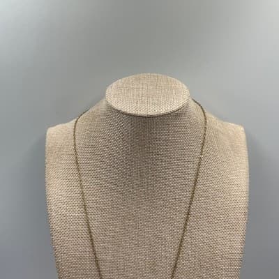 Vintage Gold Tone Tassel Y Drop Lariat Pendant Necklace Chain Fringe Dangle - Thumbnail 2