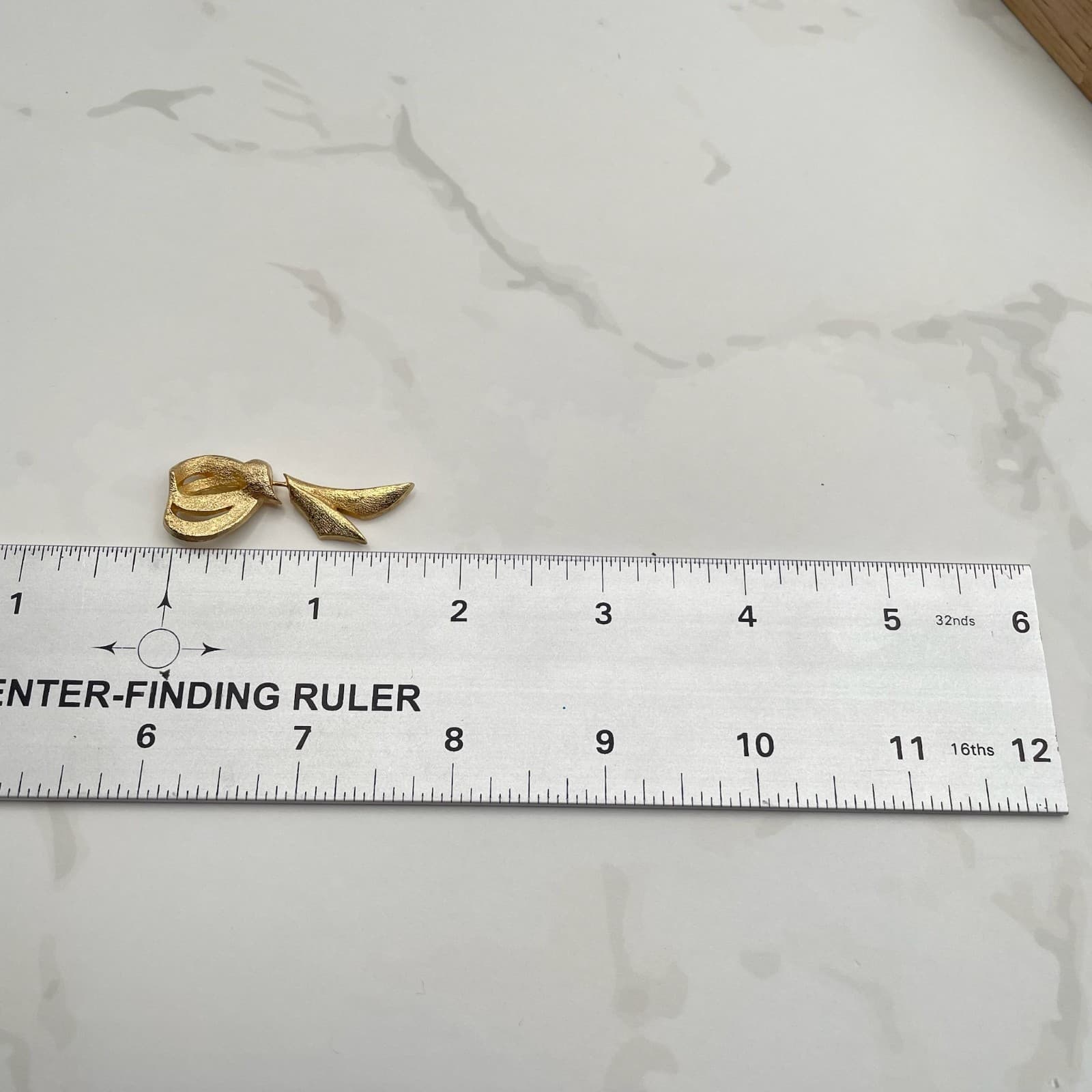 Vintage Gold Tone Figural Dancer Brooch Lapel Pin Modernist Geometric Art Deco - Thumbnail 8