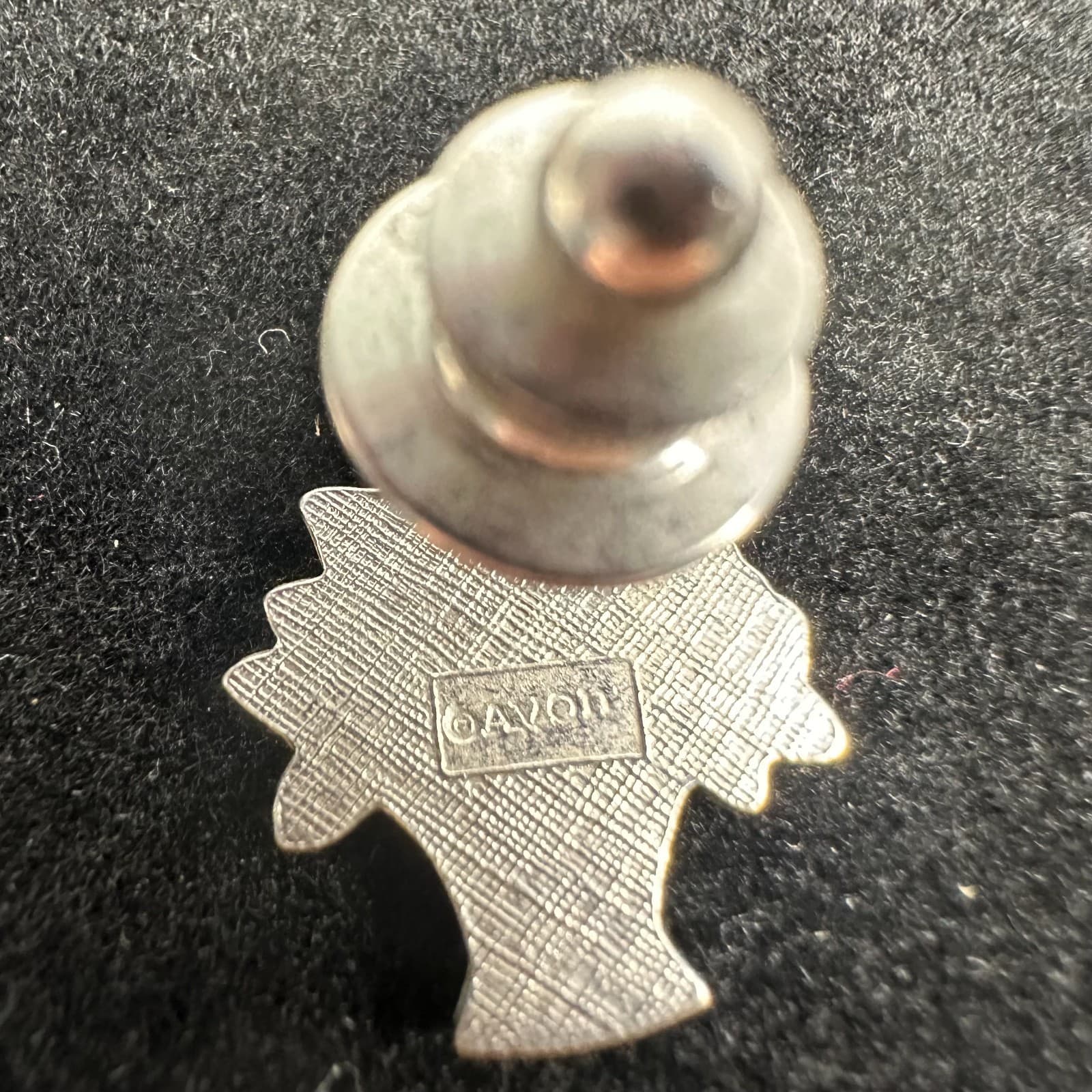 Vintage Silvertone Flower Basket Pin – Floral Lapel Brooch - Thumbnail 2