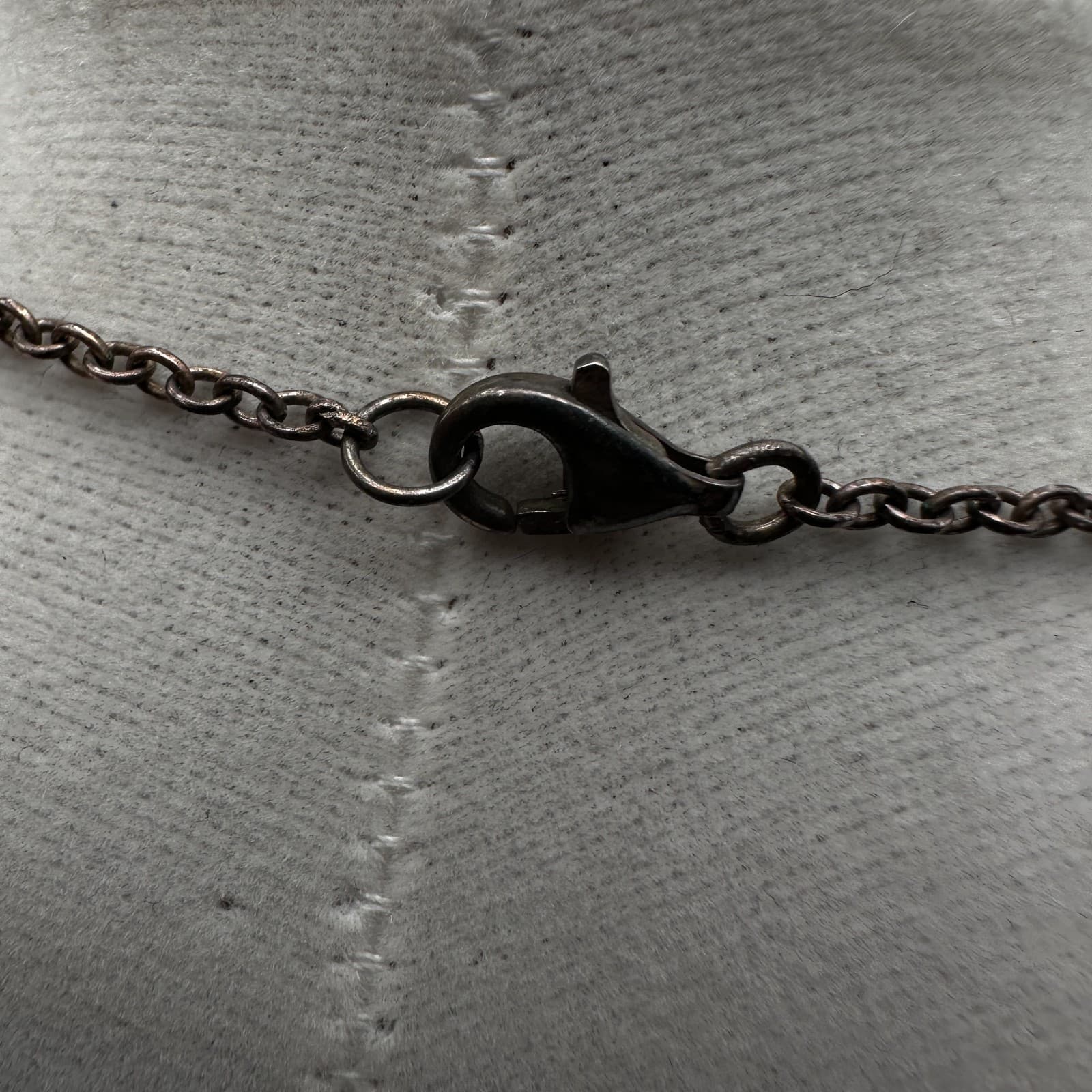 Vintage 90s Mother of Pearl Rose Pendant Necklace Pink Glass Beads Handmade - Thumbnail 8