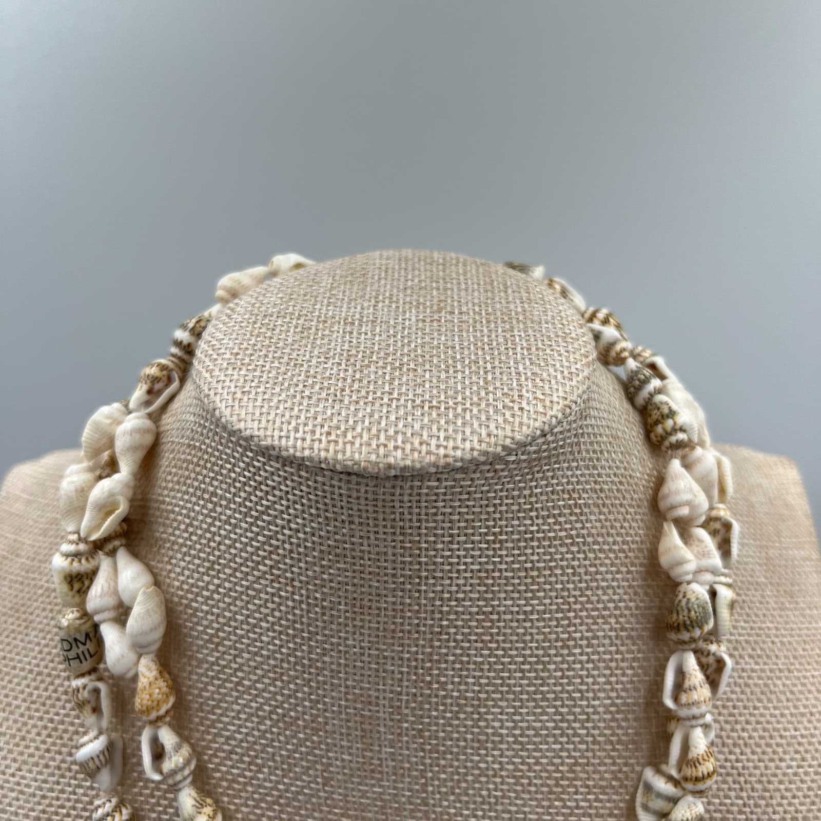 Vintage Shell Necklace DM PHIL Philippines Beaded Beach Boho Coastal Statement - Thumbnail 2