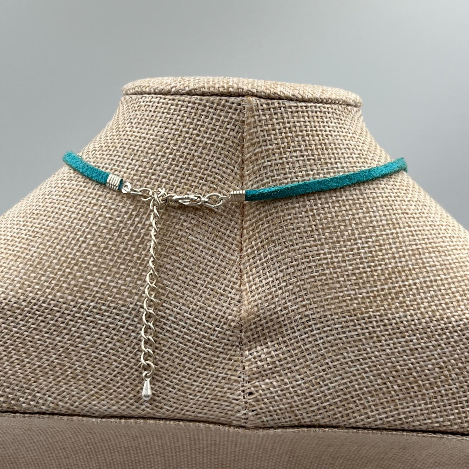 Vintage Heart Pendant Necklace Together We Can Gold Tone Brown Suede Cord Boho - Thumbnail 6