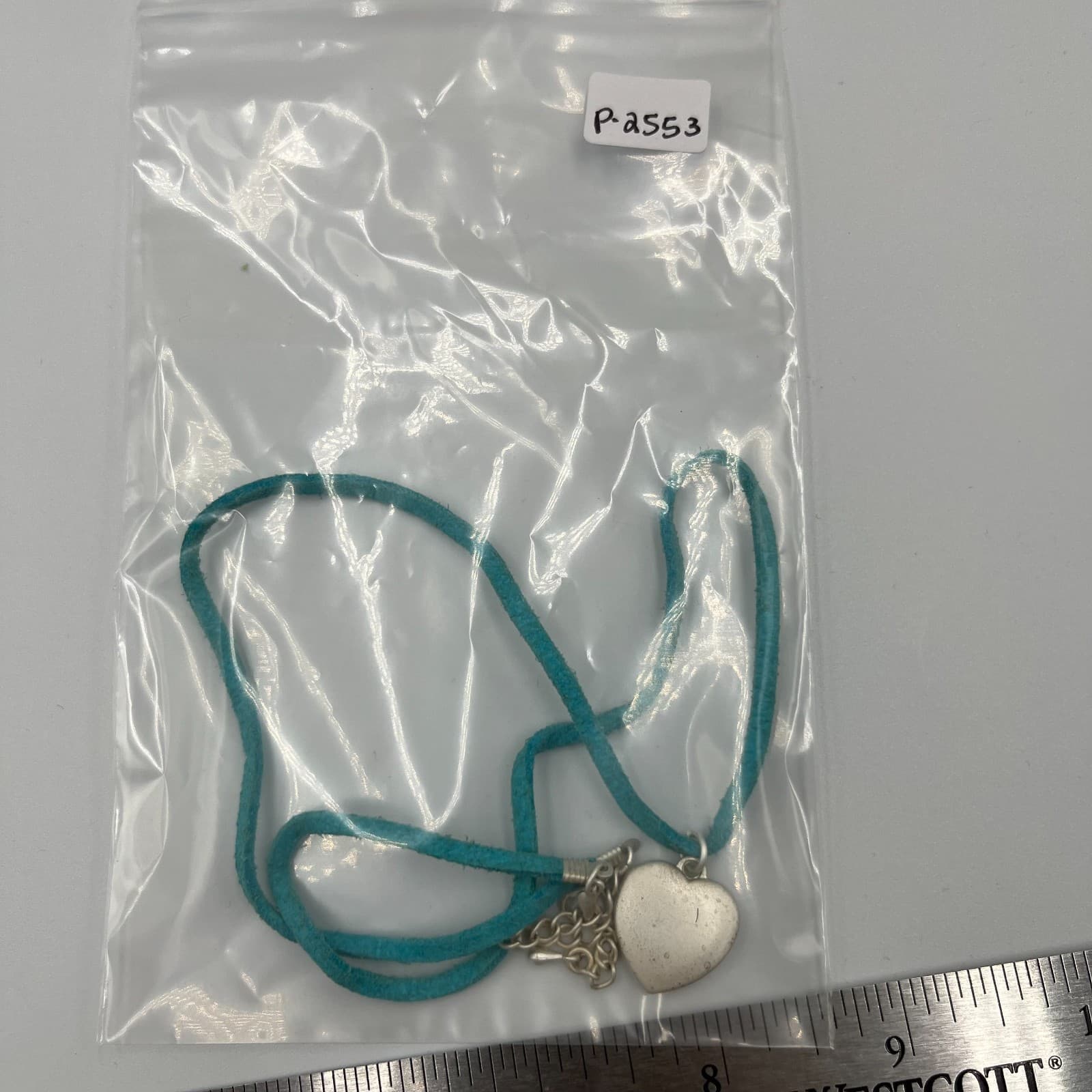 Vintage Heart Pendant Necklace Together We Can Gold Tone Brown Suede Cord Boho - Thumbnail 8