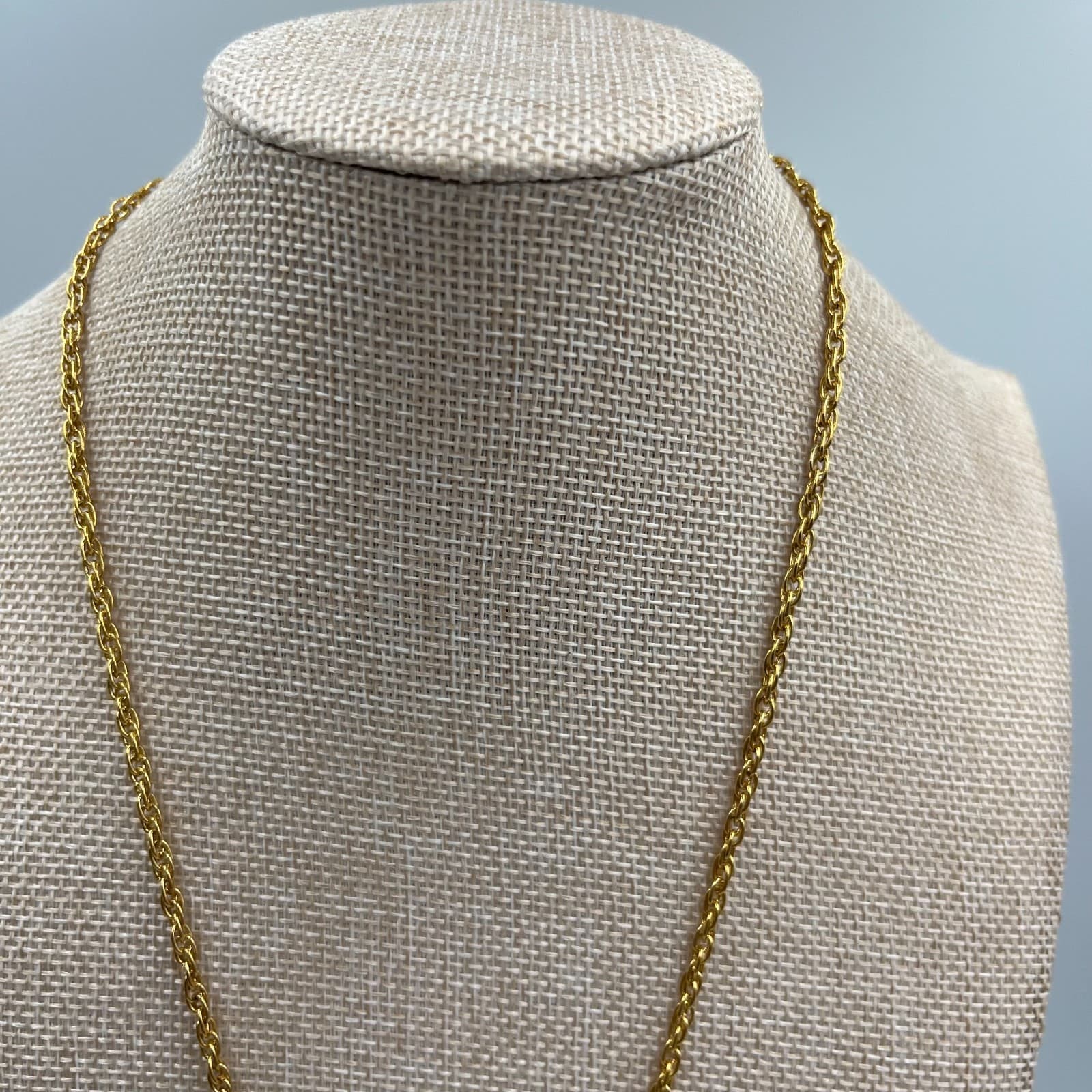 Vintage Purple Banded Agate Pendant Necklace Gold Tone Chain Boho Statement Ston - Thumbnail 2