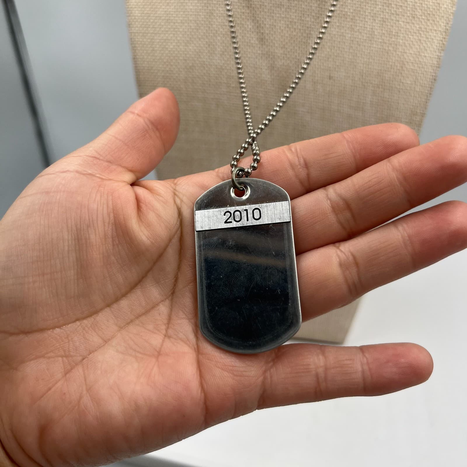 Vintage 2010 Big Brass Bands Performer Dog Tag Necklace Music Award Pendant 24" - Thumbnail 4