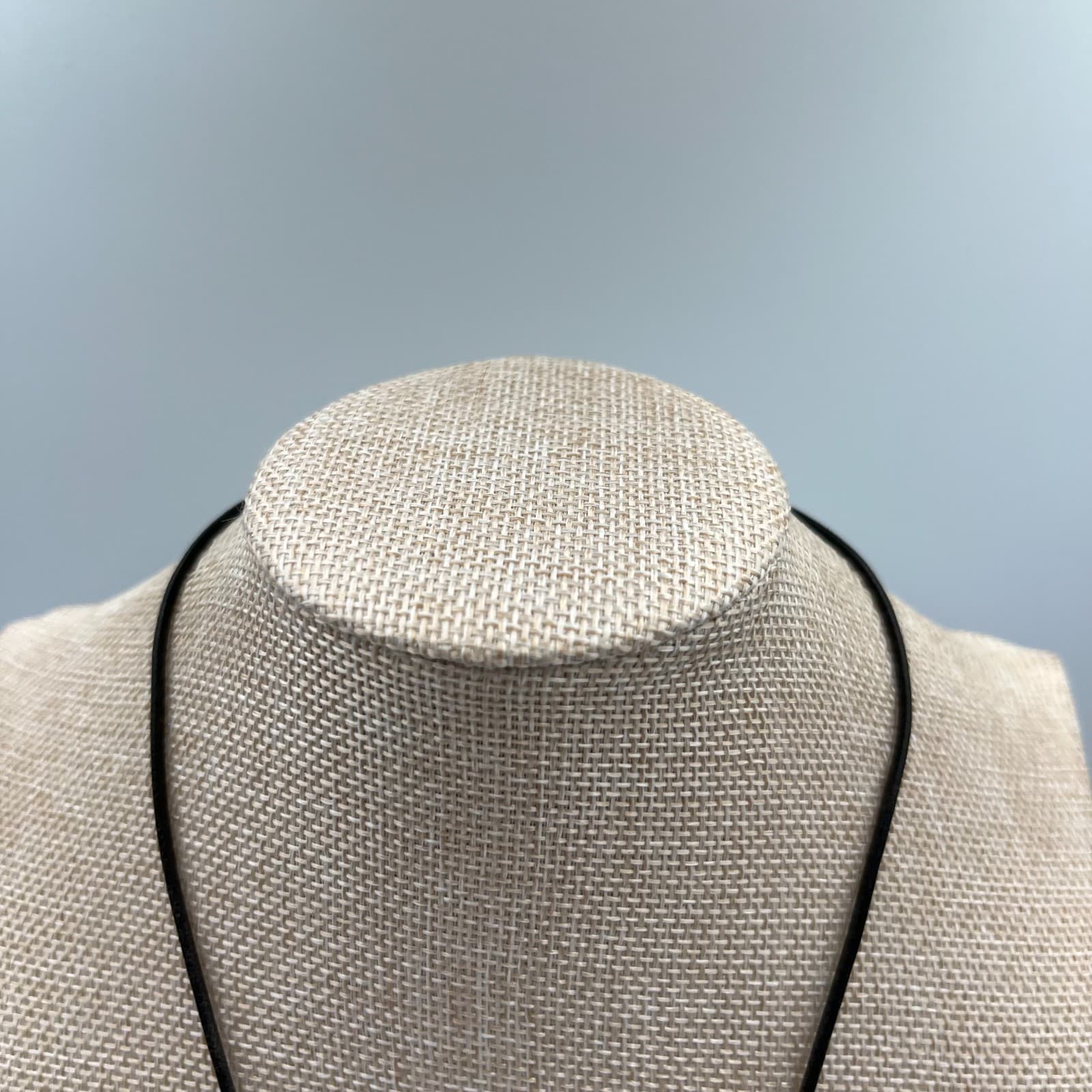 Vintage Sand Dollar Necklace Leather Cord Millefiori Flower Beads Beach Boho - Thumbnail 3