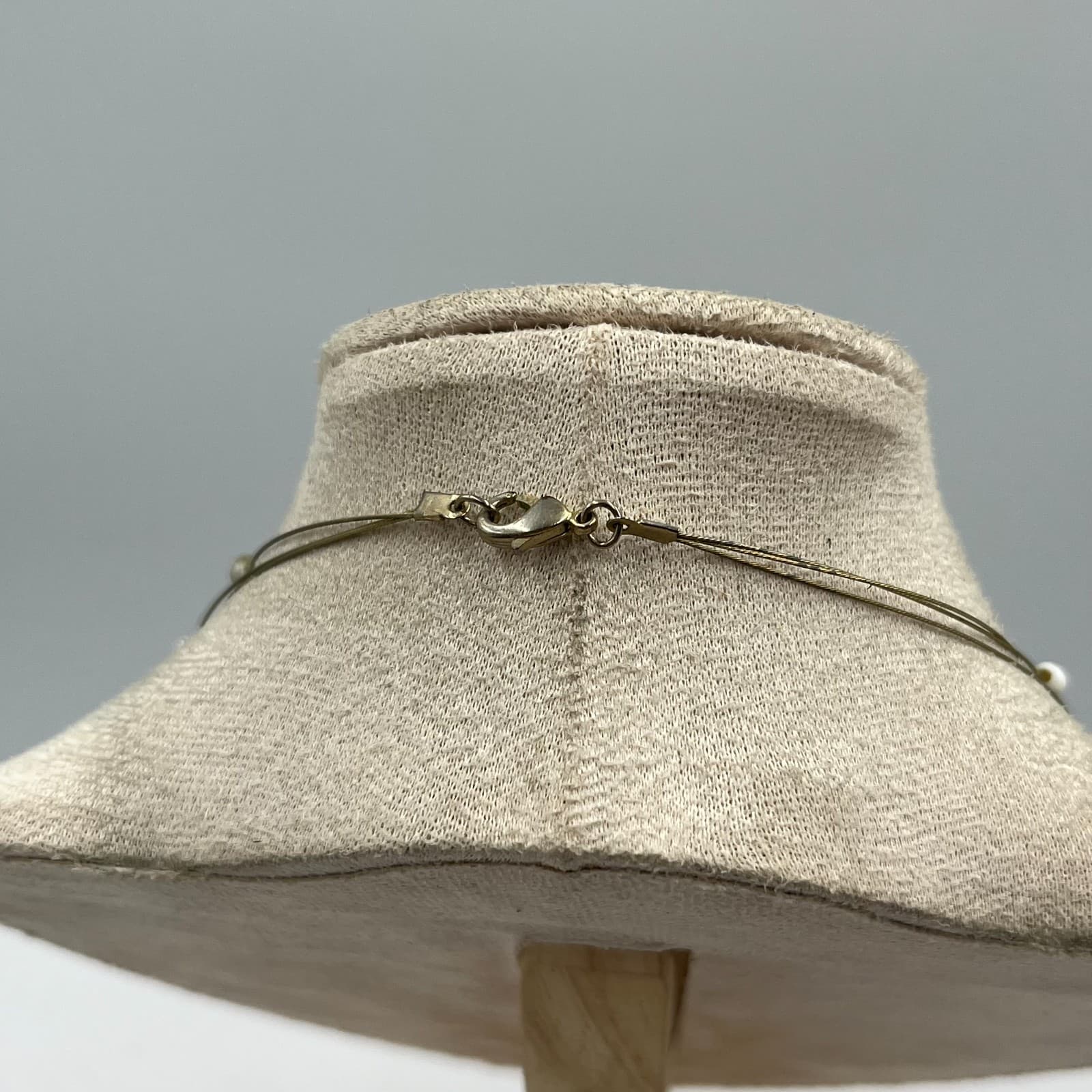 Vintage Mother of Pearl MOP Shell Pendant Necklace Multi Strand Seed Bead Boho - Thumbnail 5