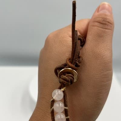 Vintage Murano Style Millefiori Glass Stretch Bracelet Confetti Beads Gold Tone - Thumbnail 7