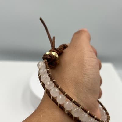 Vintage Murano Style Millefiori Glass Stretch Bracelet Confetti Beads Gold Tone - Thumbnail 6