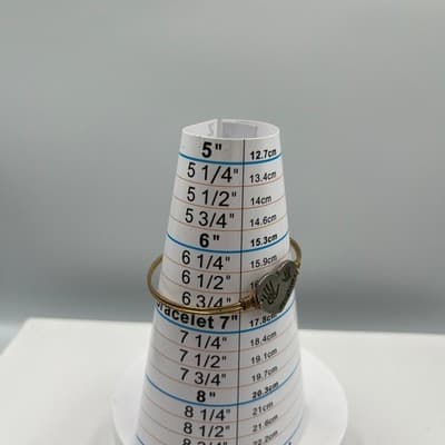 Vintage Luca + Danni Gold Tone Heart "Daughter" Stackable Bangle Bracelet - Thumbnail 8