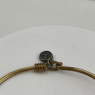 Vintage Luca + Danni Gold Tone Heart "Daughter" Stackable Bangle Bracelet - Thumbnail 3