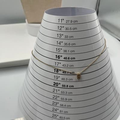 Gold Tone "S" Initial Pendant Necklace Rhinestone Letter Charm Minimalist - Thumbnail 7