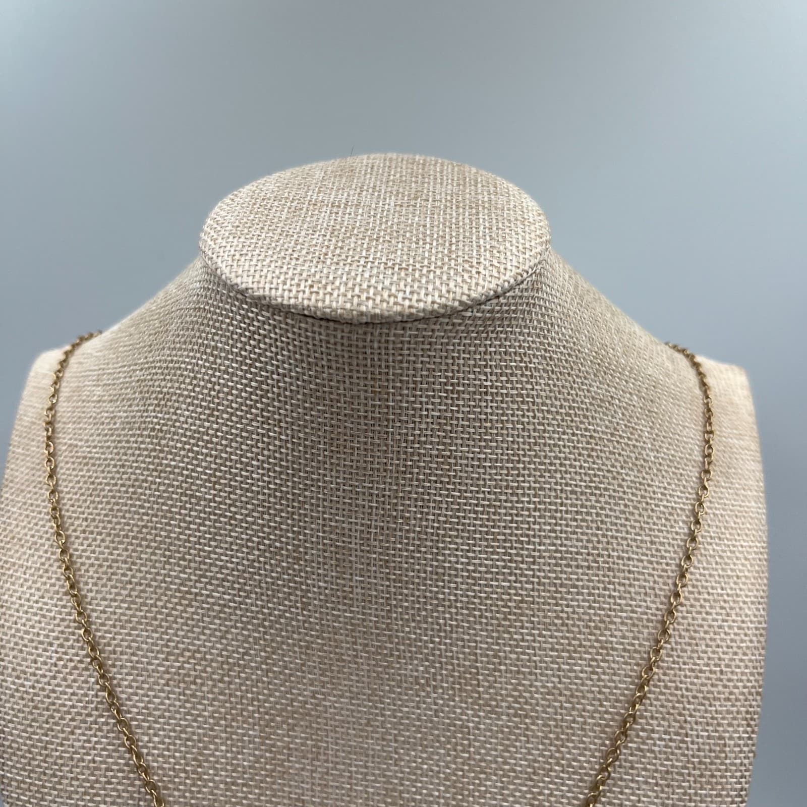 Vintage Turquoise Crystal Point Necklace Wire Wrapped Gold Tone Boho Jewelry Gif - Thumbnail 2