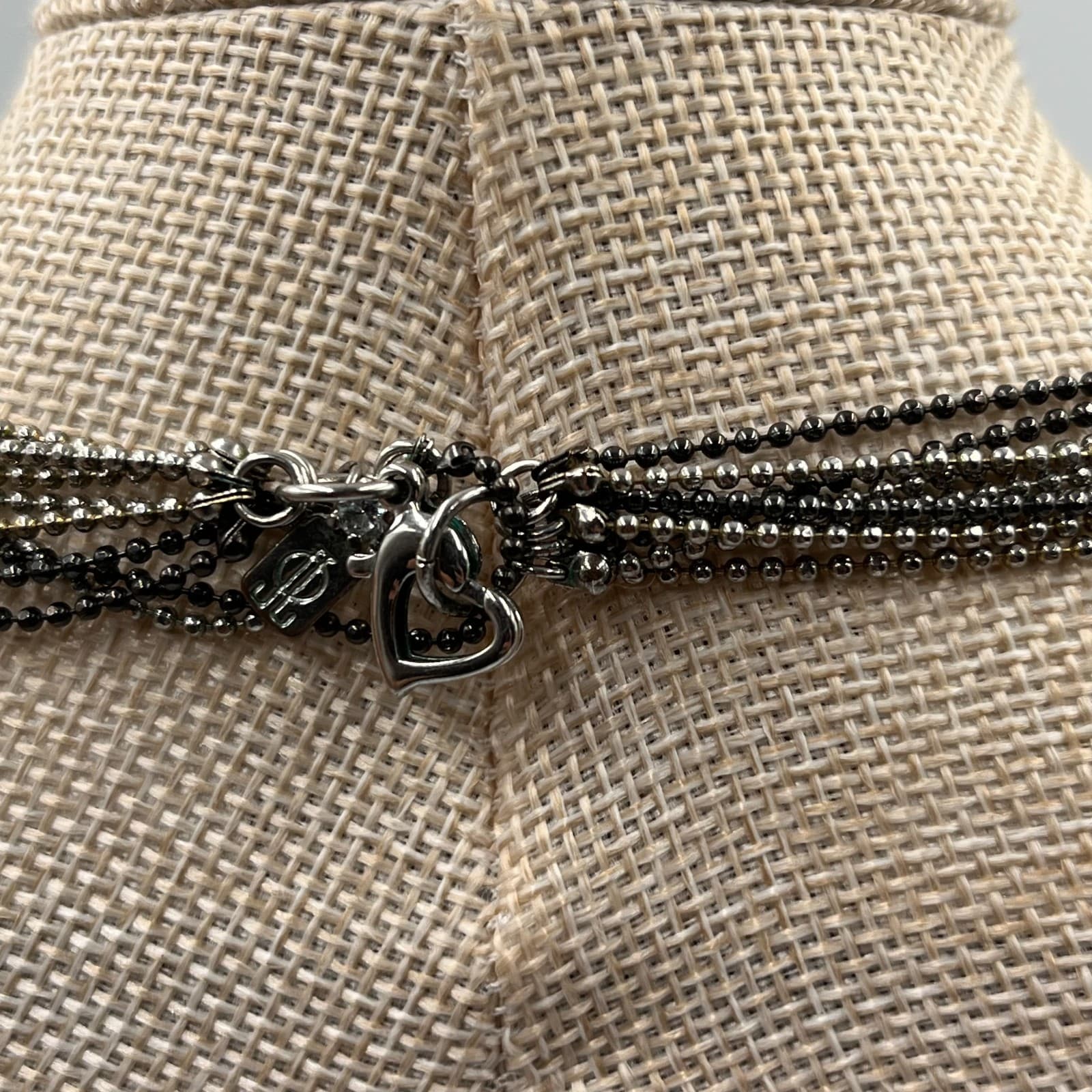 Vintage Statement Tassel Necklace Multi Chain Mixed Metal Gold Silver Boho Chic - Thumbnail 6