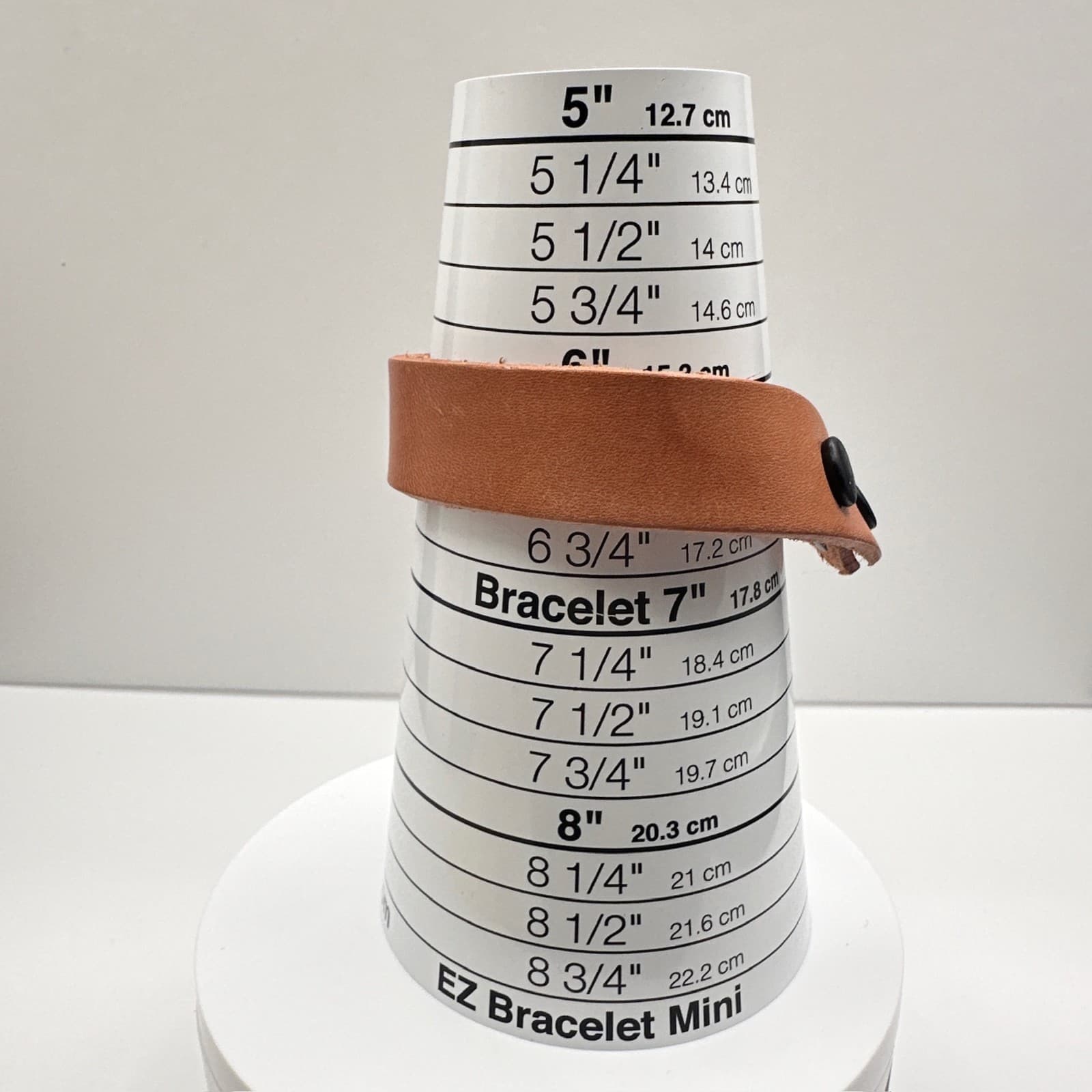 Vintage 90s Brown Leather Cuff Bracelet Set Snap Closure Minimalist Boho Jewelry - Thumbnail 10